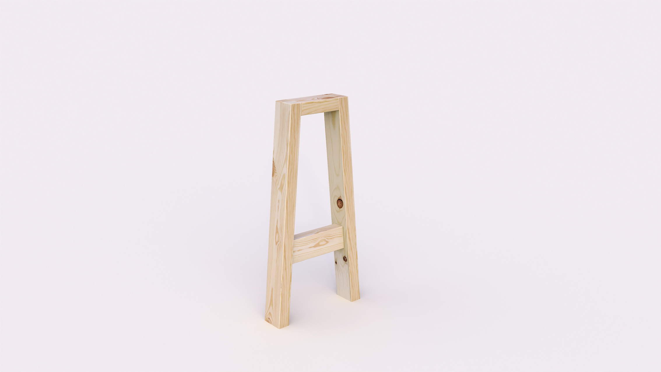 Pata para mesa o escritorio de madera altura 72 cm
