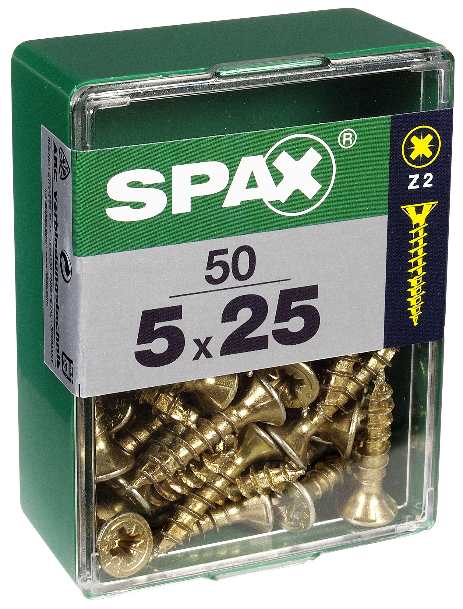 50 Tornillo para madera SPAX pozidriv con cabeza avellanada, ø 5 x L. 30 mm - 4