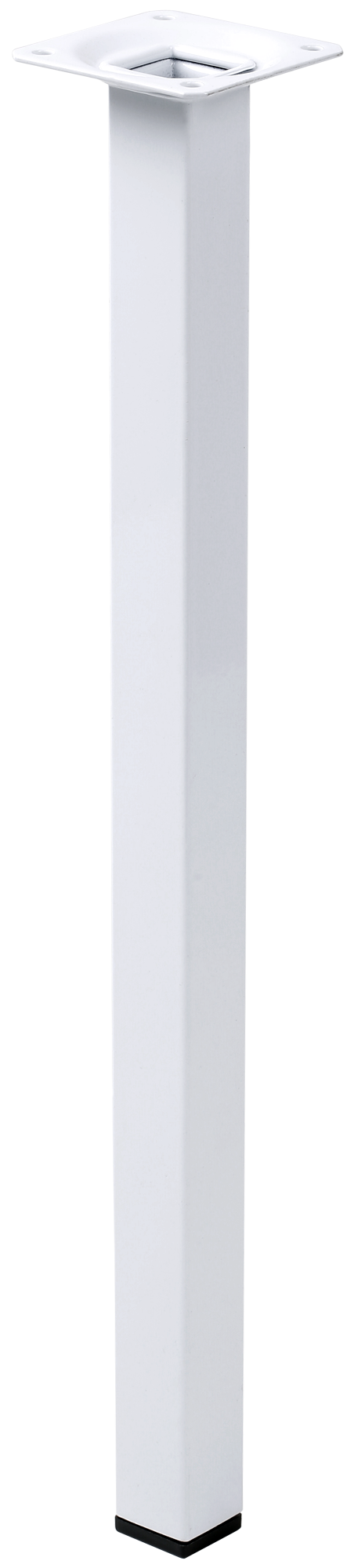 Pata fija de acero para mesade centro/banco 40 cm color blanco