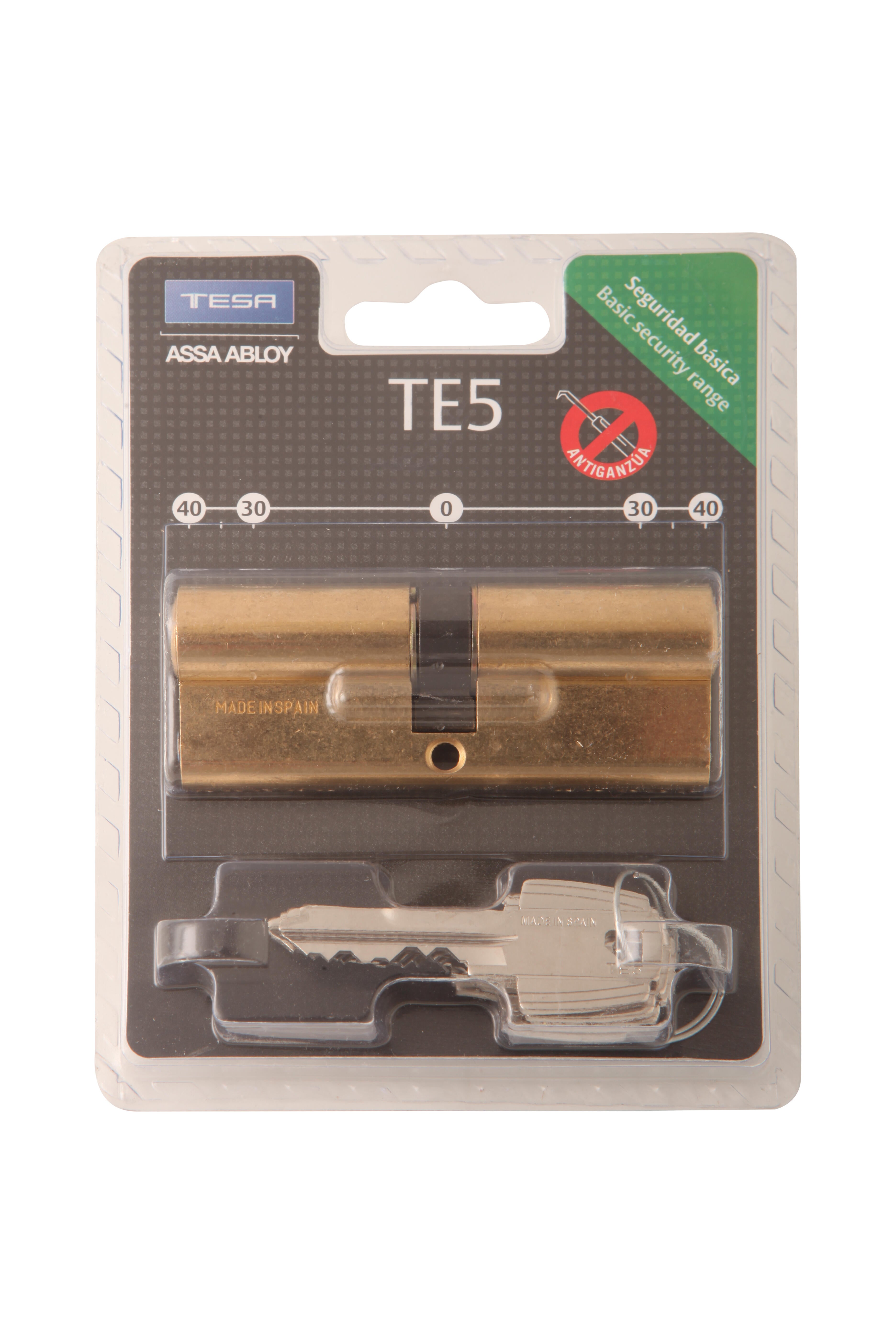 Cilindro chave dentes TESA 40X40MM LATONADO - 4