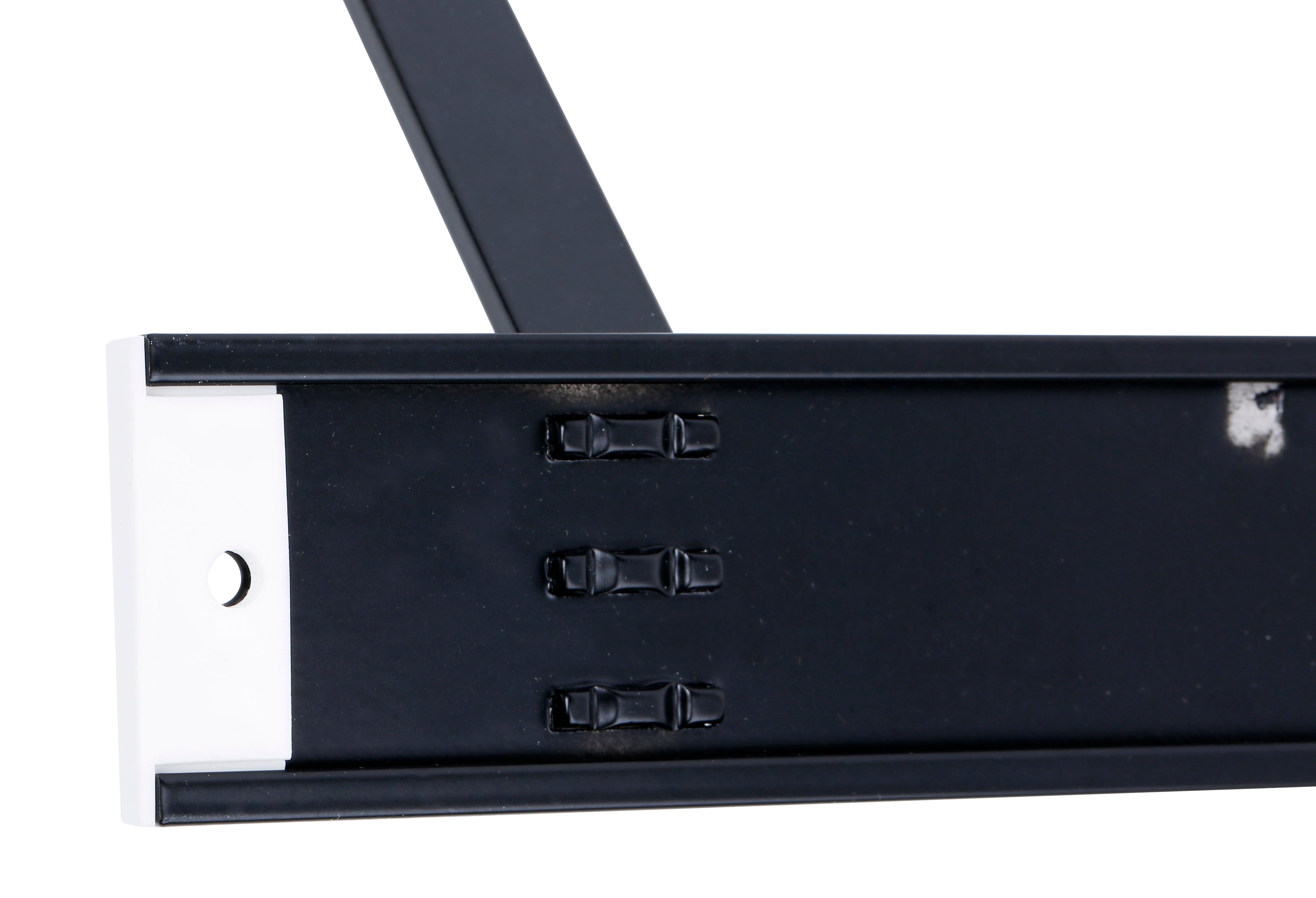 Perchero de pared de aluminio negro con 3 ganchos - 3