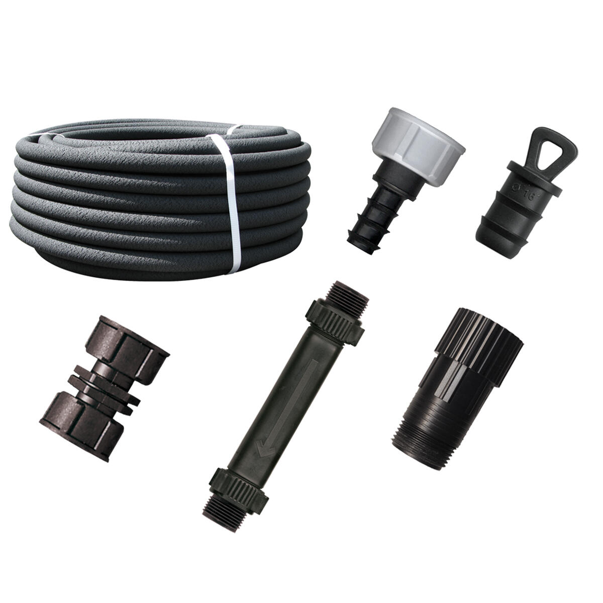 Kit de riego por goteo geolia con 25m de tubería indicado para