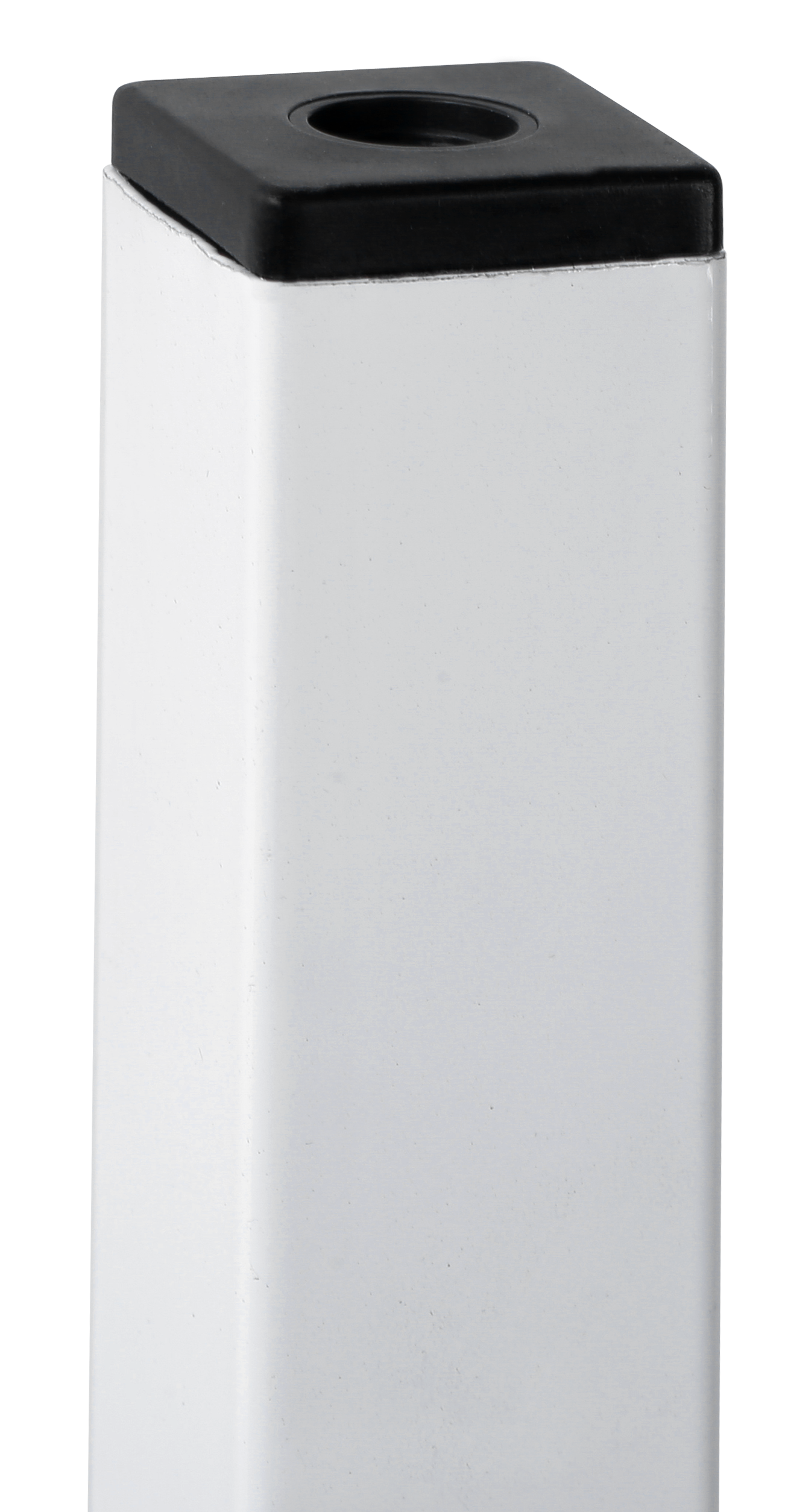 Pata para mesa o escritorio de acero color blanco altura 70 cm - 6