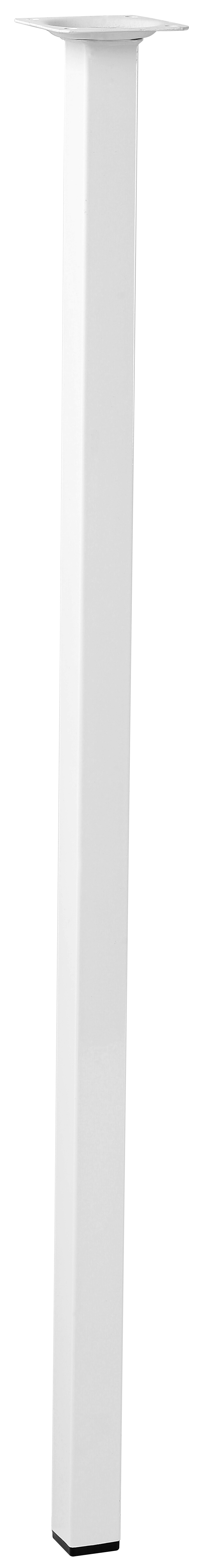 Pata para mesa o escritorio de acero color blanco altura 70 cm - 9