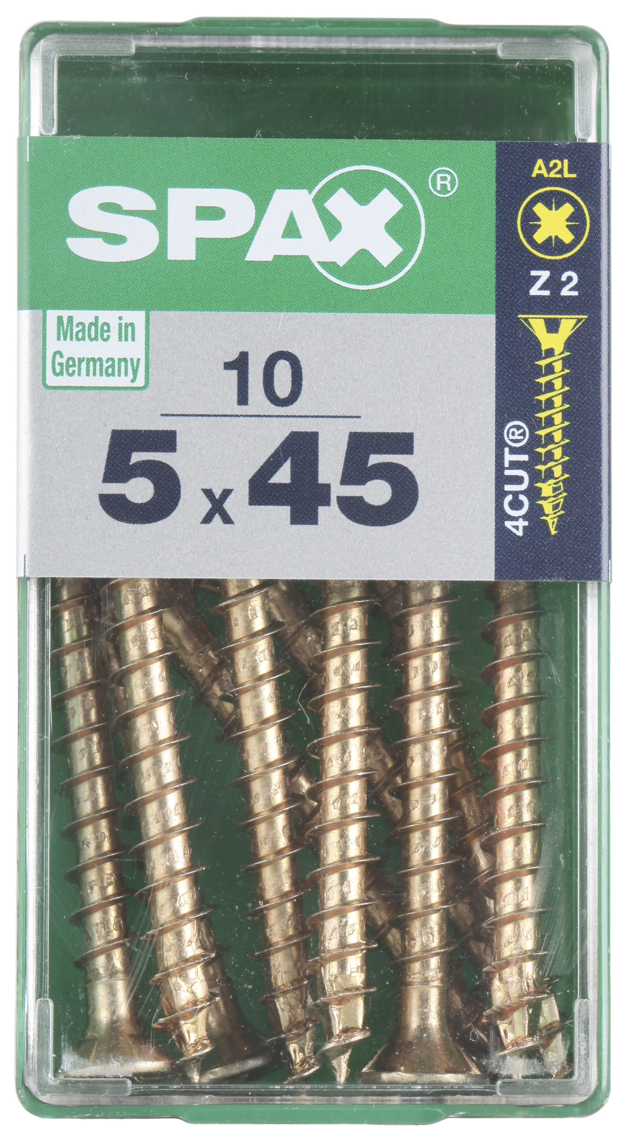 10 tornillo SPAX pozidriv con cabeza fresada, ø 5mm y 45 mm - 6