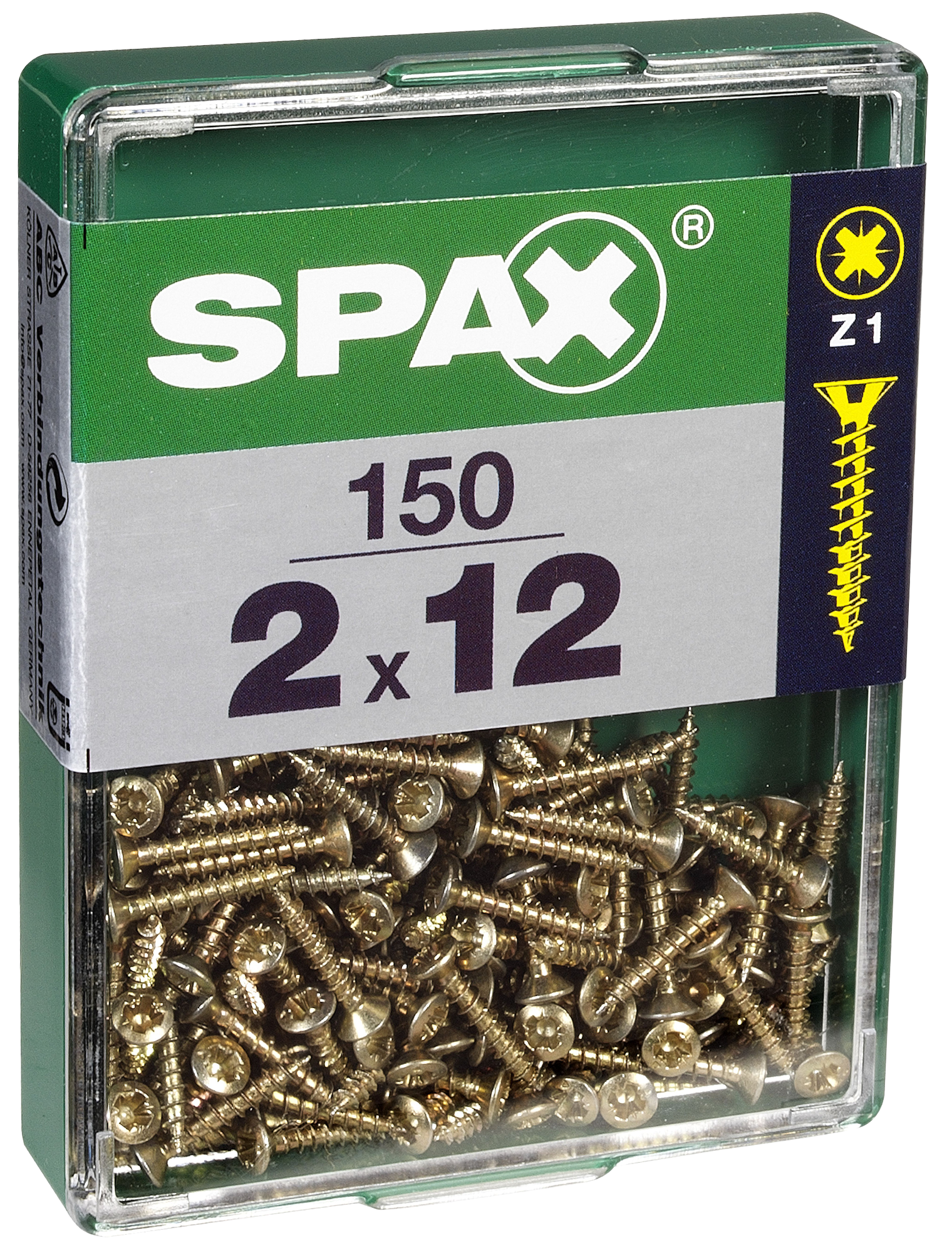150 Tornillo para madera SPAX pozidriv con cabeza avellanada, ø 2 x L. 12 mm - 4