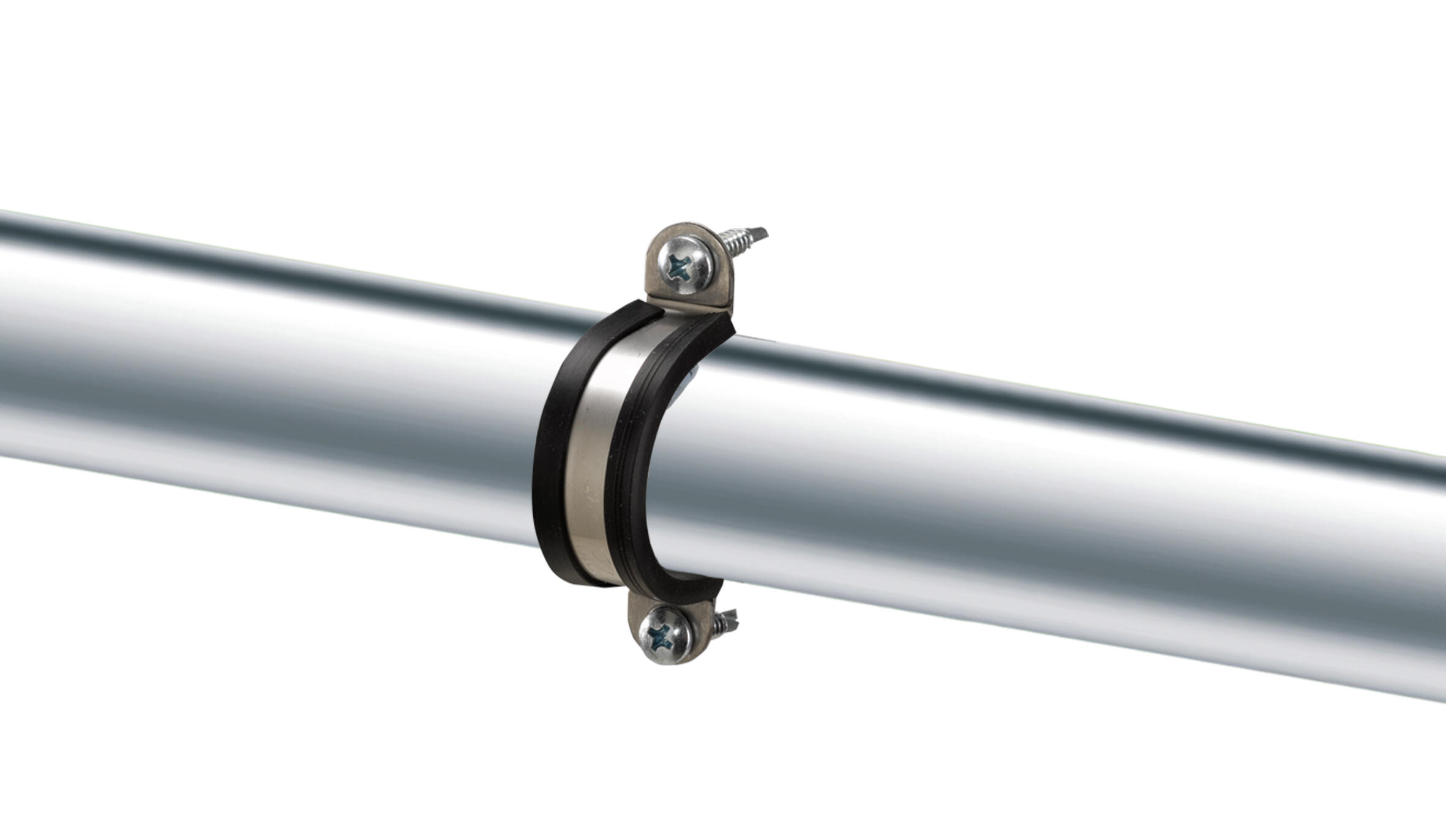 4 abrazaderas de acero puente perfil de goma 20/15 - 4