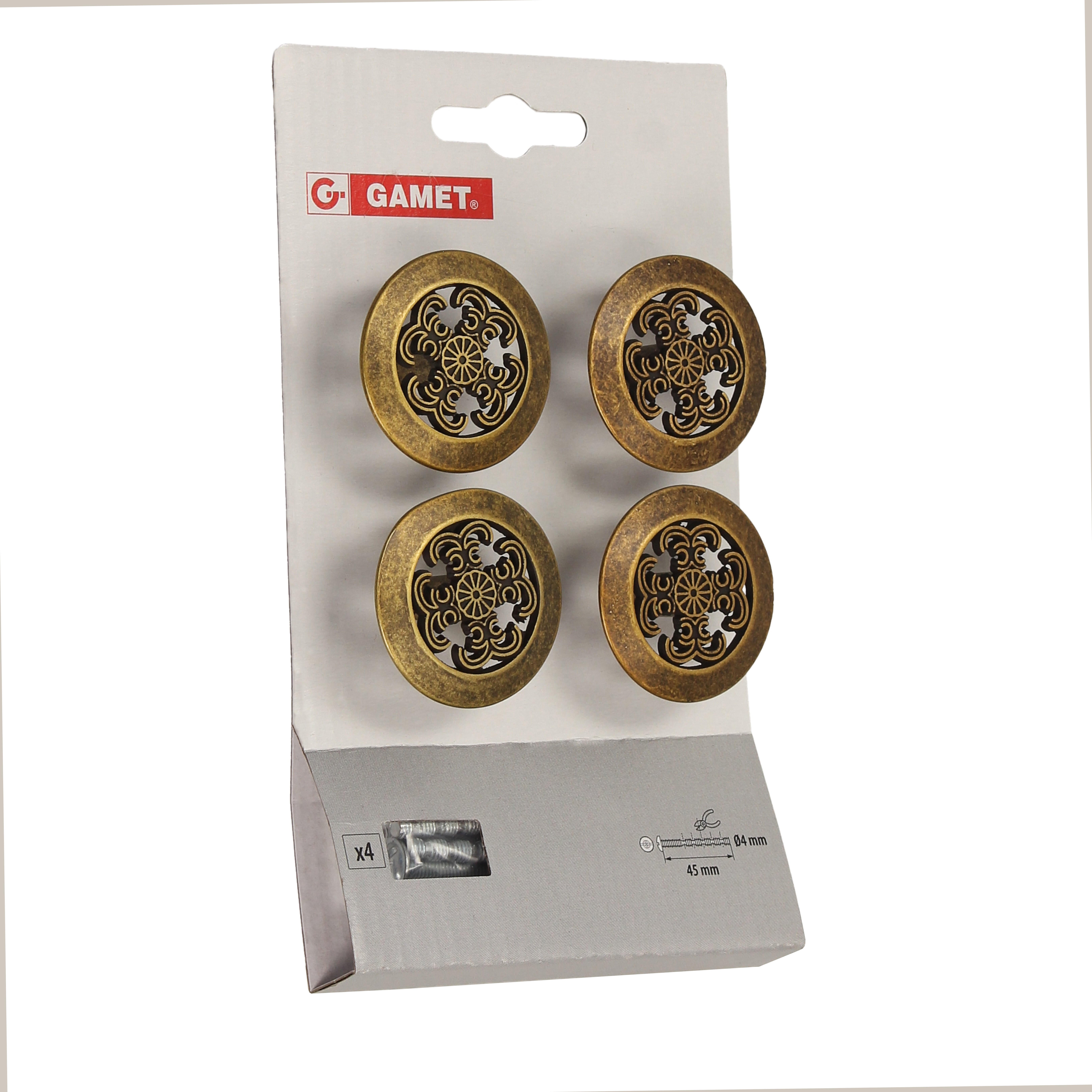 4 Pomo de mueble GAMET Gr18-G23-C4-Ip1 marrón, d. 45 - 2