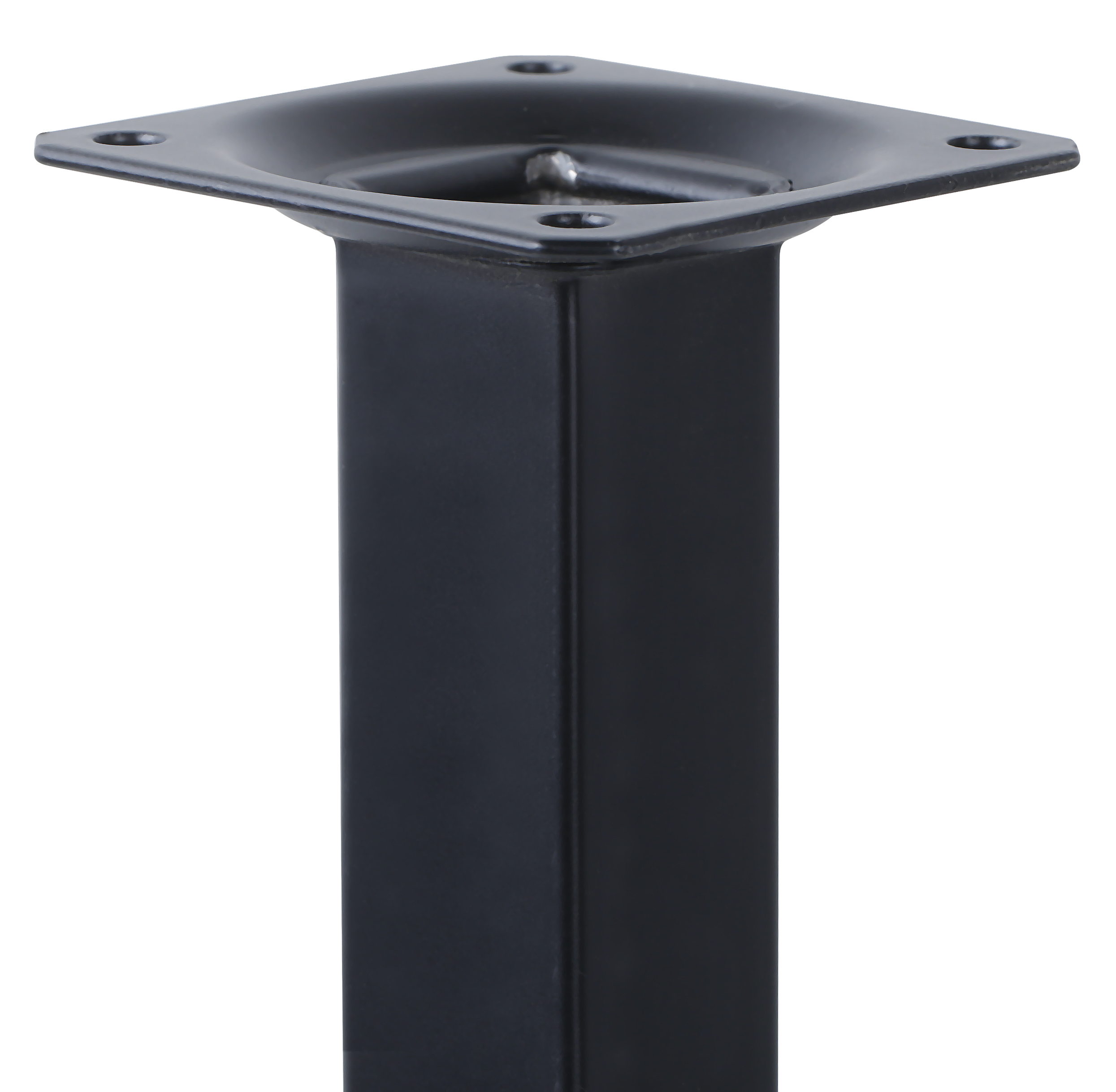 Pé Quadrado Aço Altura 800mm 25x25 Preto - 7