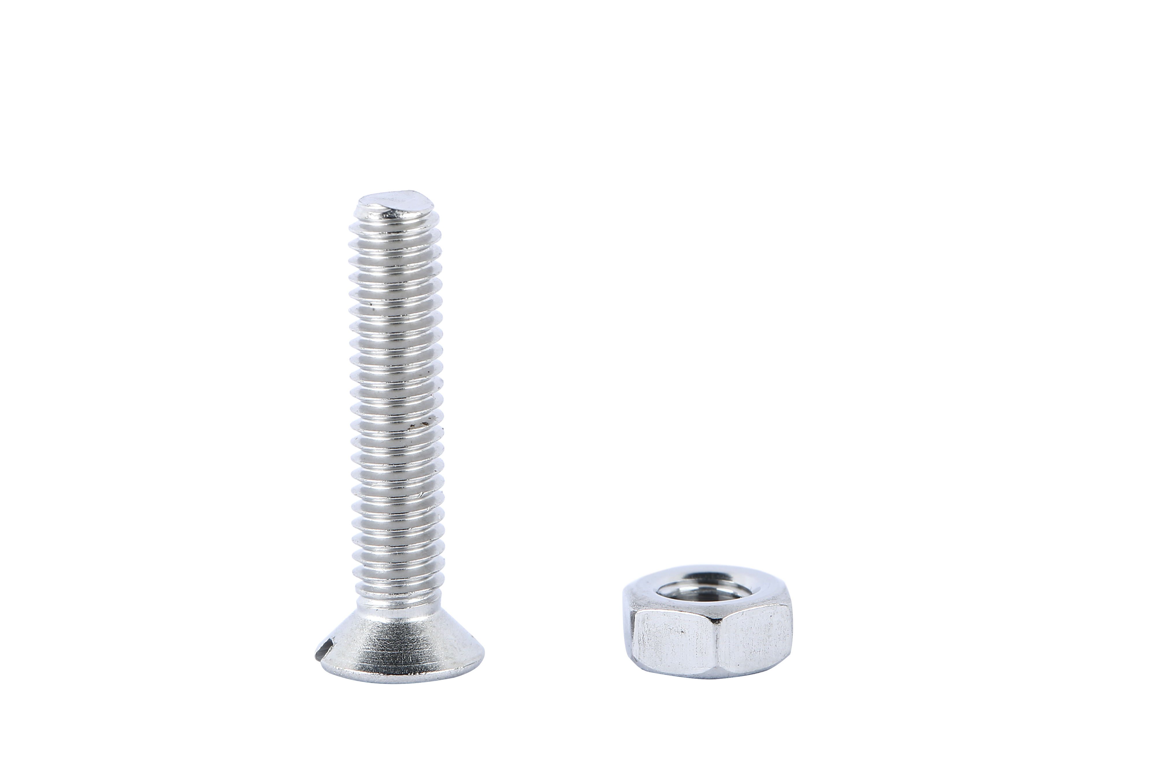 12 Tornillo de métrica cabeza plana avellanada ranurada de acero , Ø 4 x L.20 mm - 4