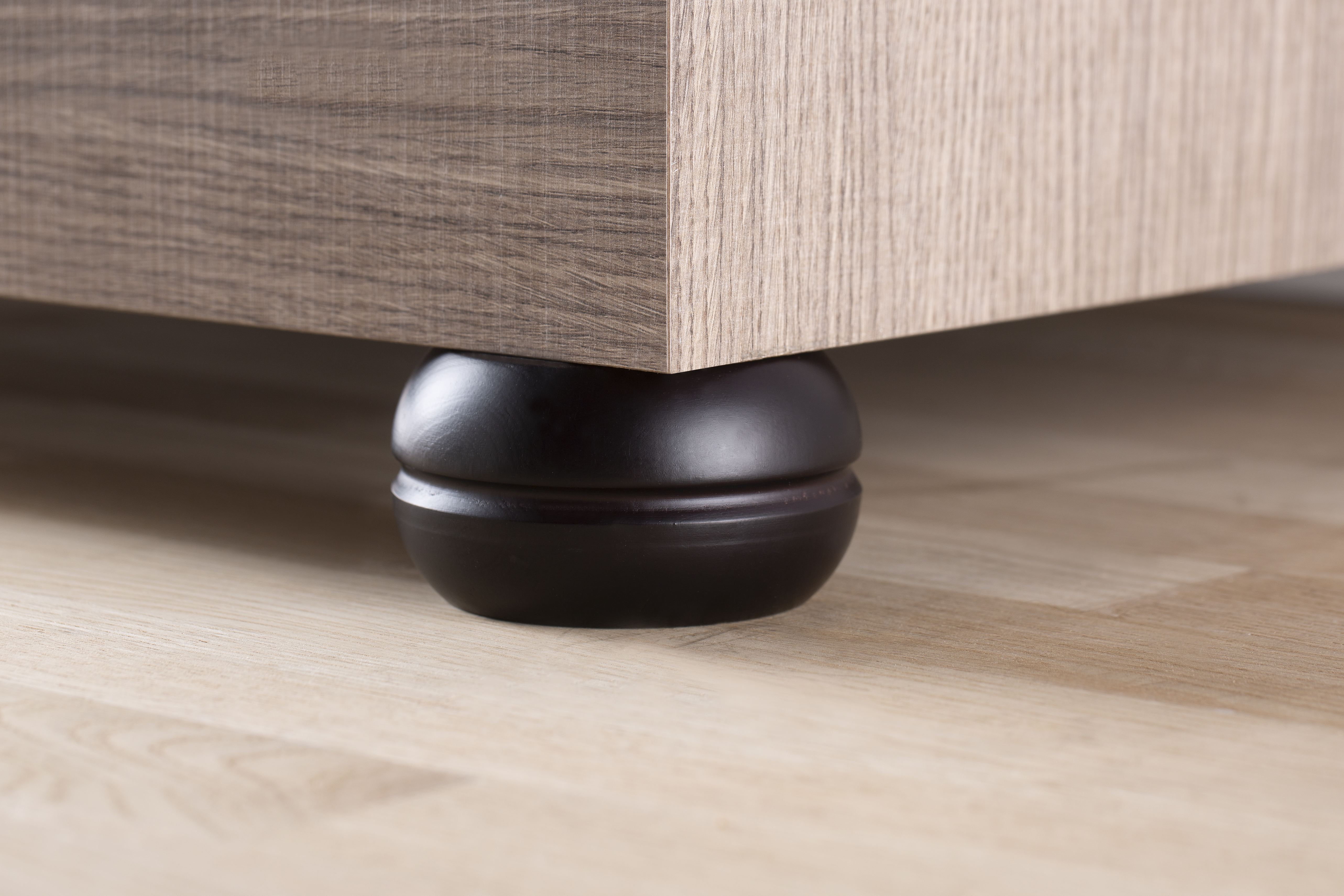 Pé Redondo Madeira Altura 50mm Diâmetro 30mm Faia Wengue - 5