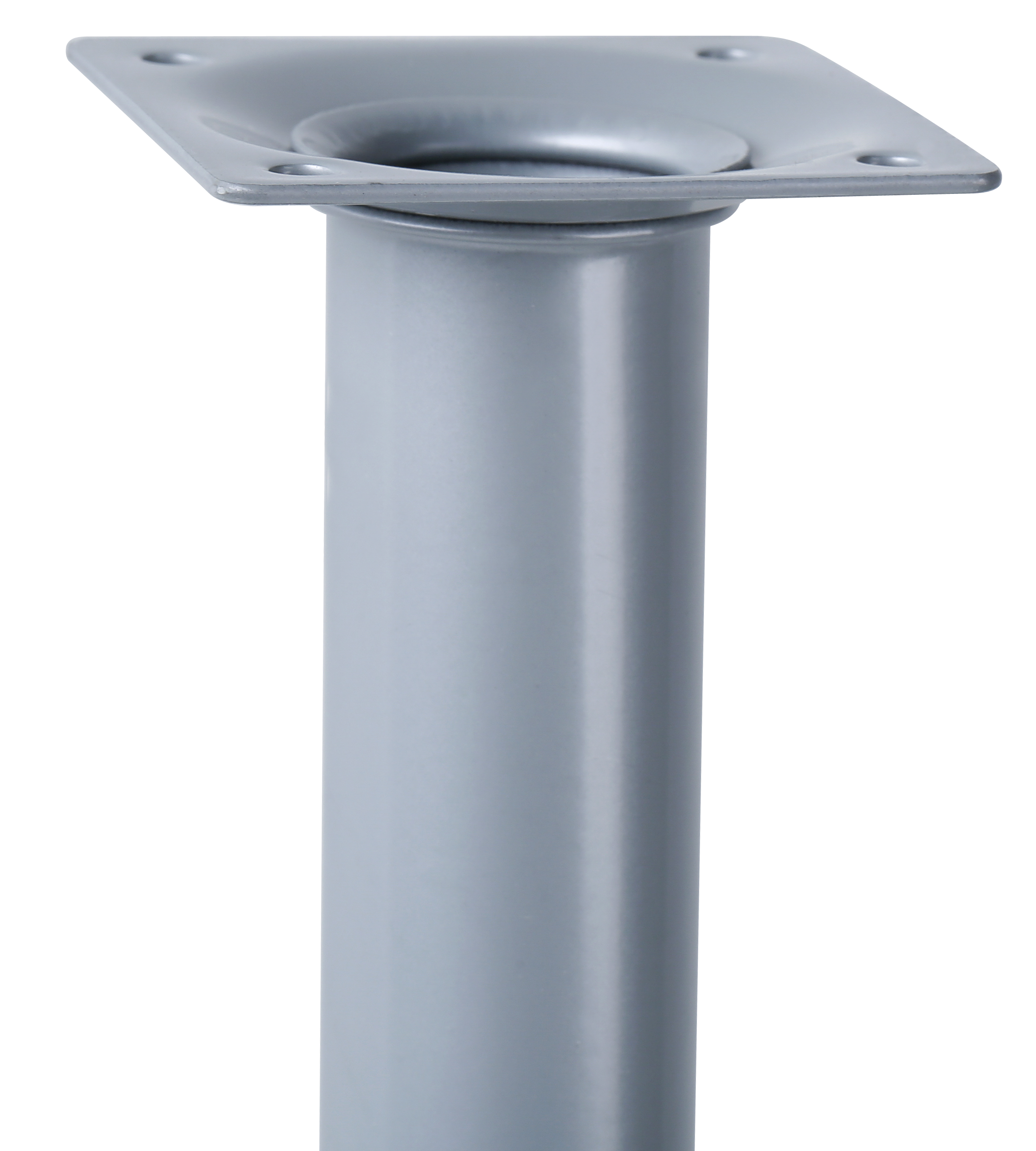 4 Pata para mesa o encimera de acero color gris altura 80 cm - 4