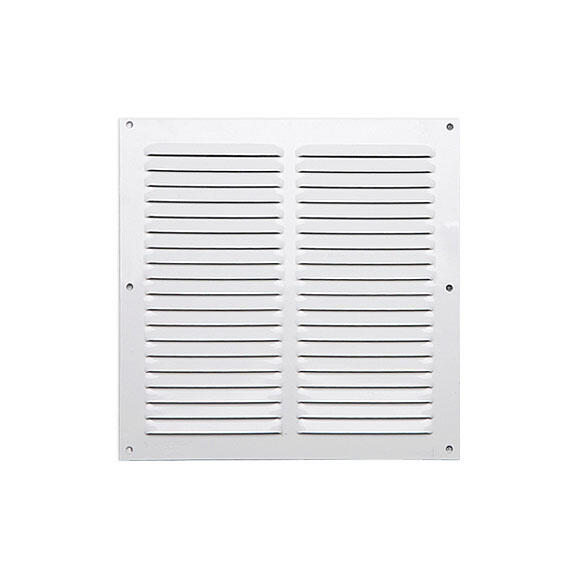 Grelha VENTILAÇÃO S/B 20X20CM ALUMÍNIO 0.6 LACADO BRANCO