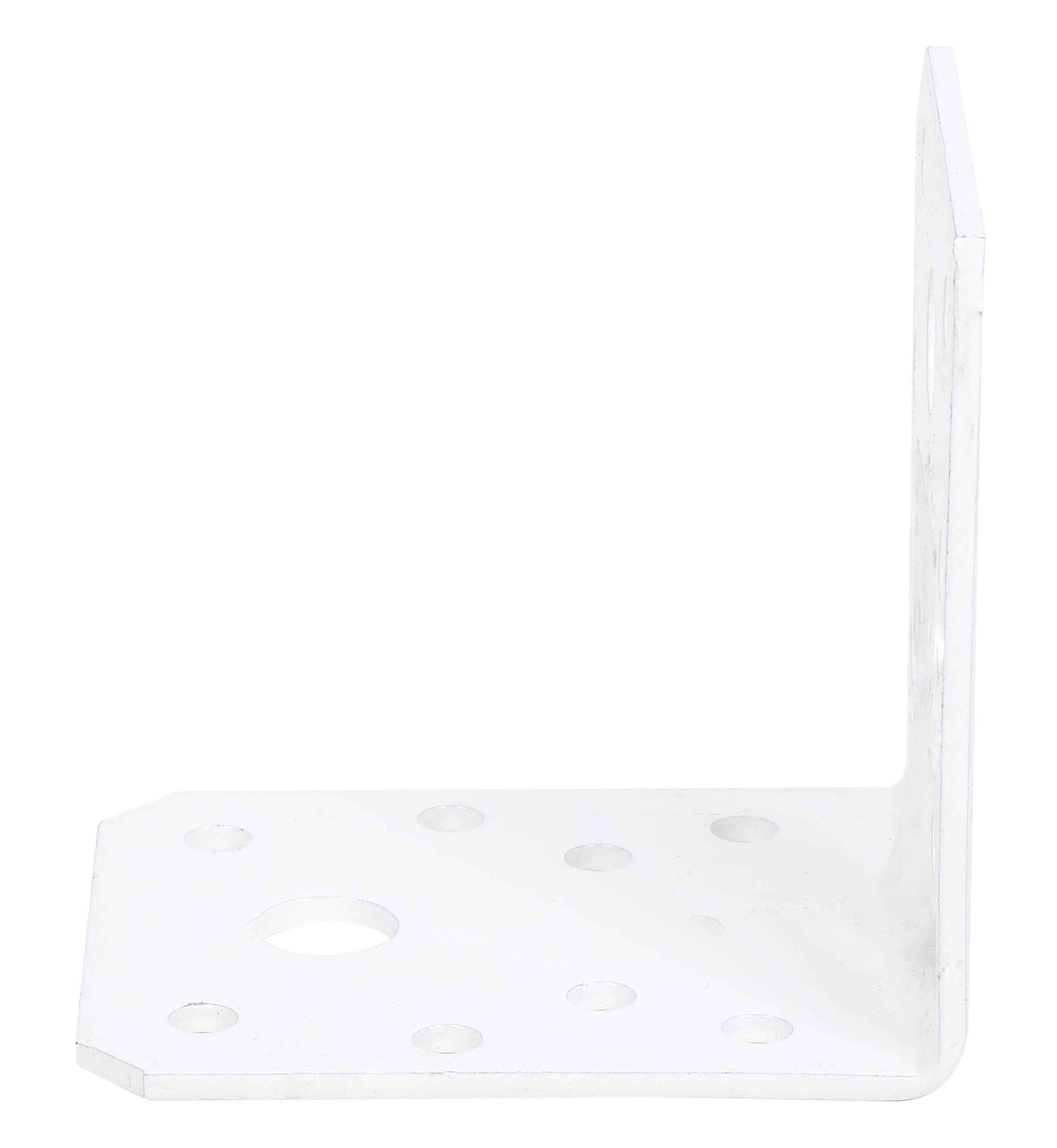 Escuadra reforzada plastificada blanca 70x70x55mm - 3