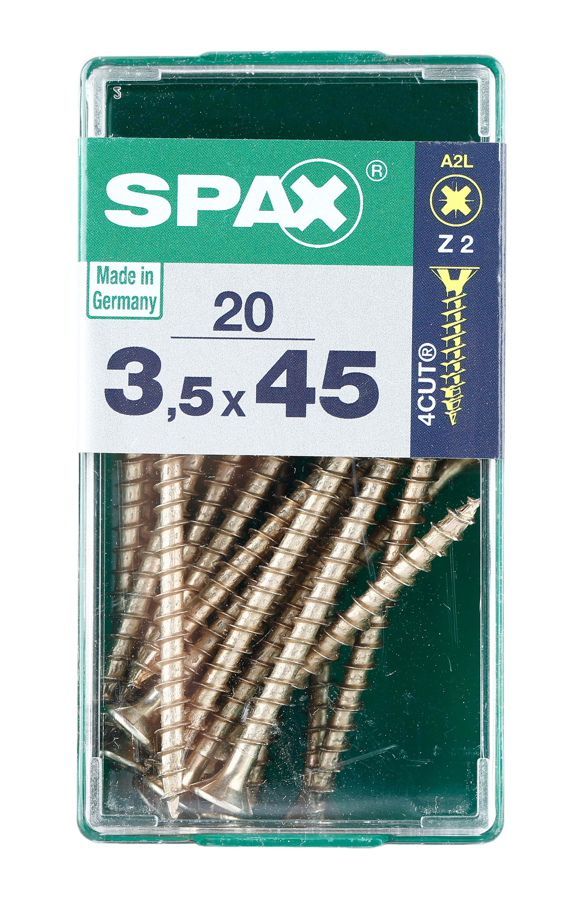 20 Parafusos POZIDRIV 3.5X45MM - 2