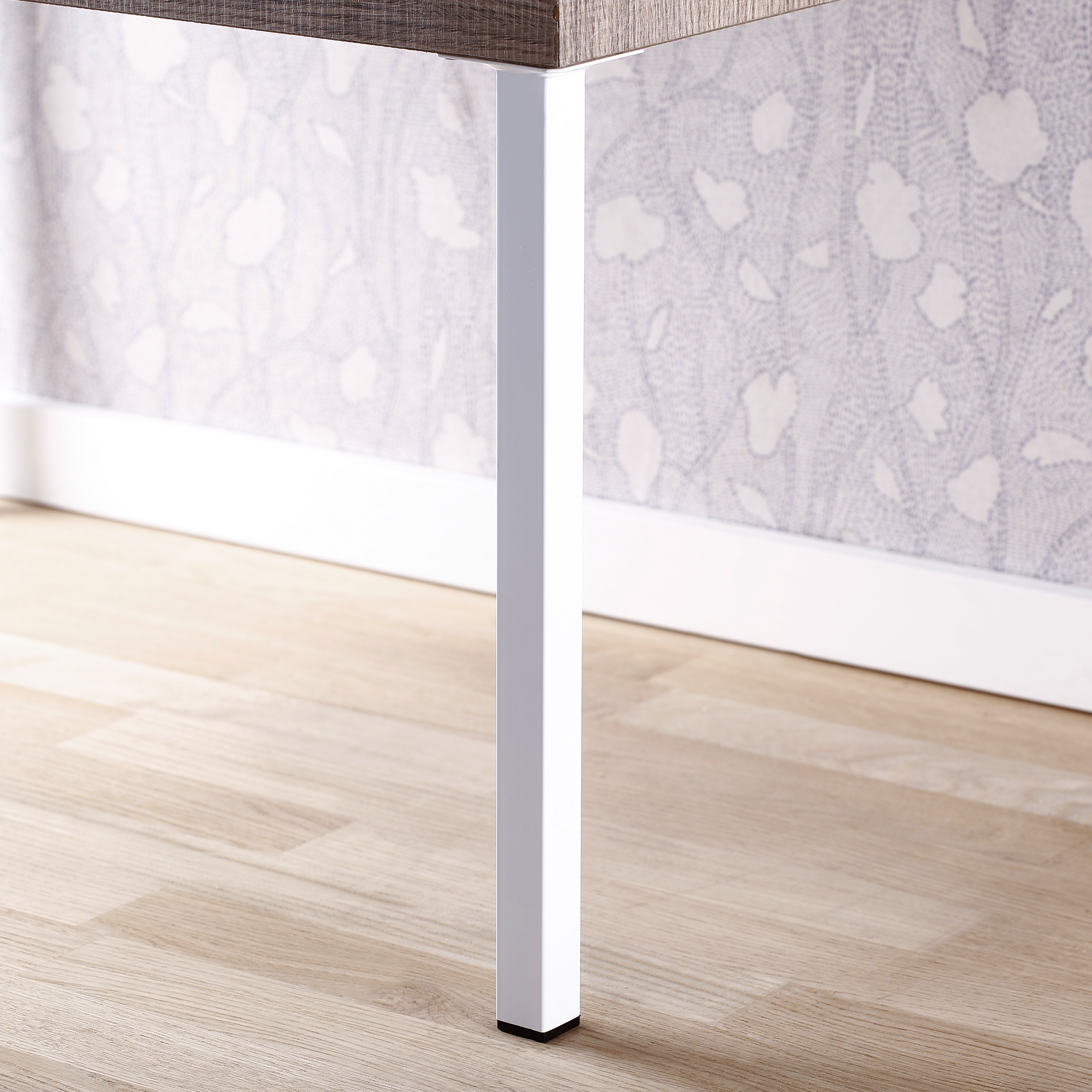 Pé de aço para aparafusar pela platina QUADRADO 400 25X25 - 2