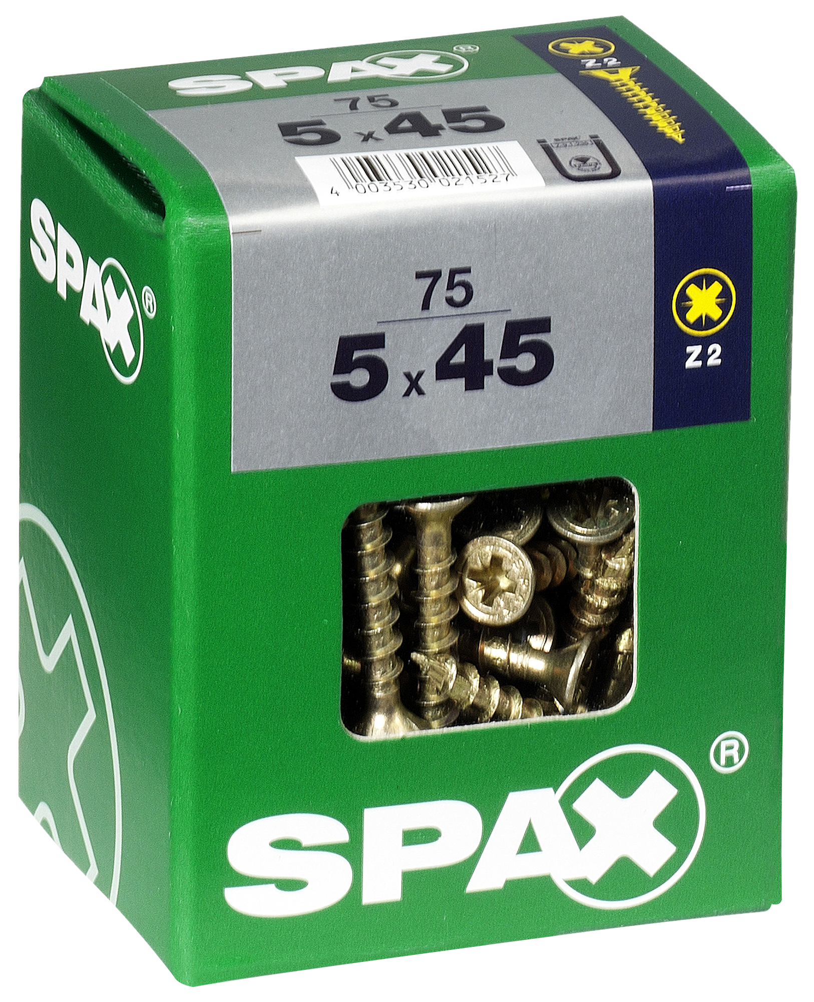 75 Tornillo para madera SPAX pozidriv con cabeza avellanada, ø 5 x L. 45 mm - 4