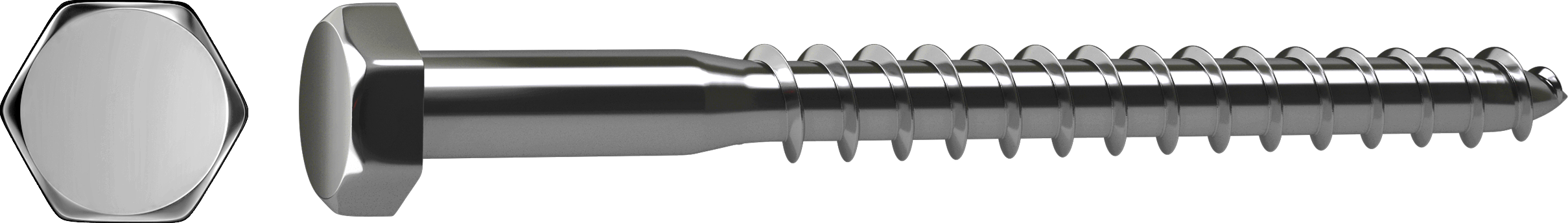 70 Parafusos STANDERS TIREFOND SEXTAVADO ZINCADO 5X30 - 2