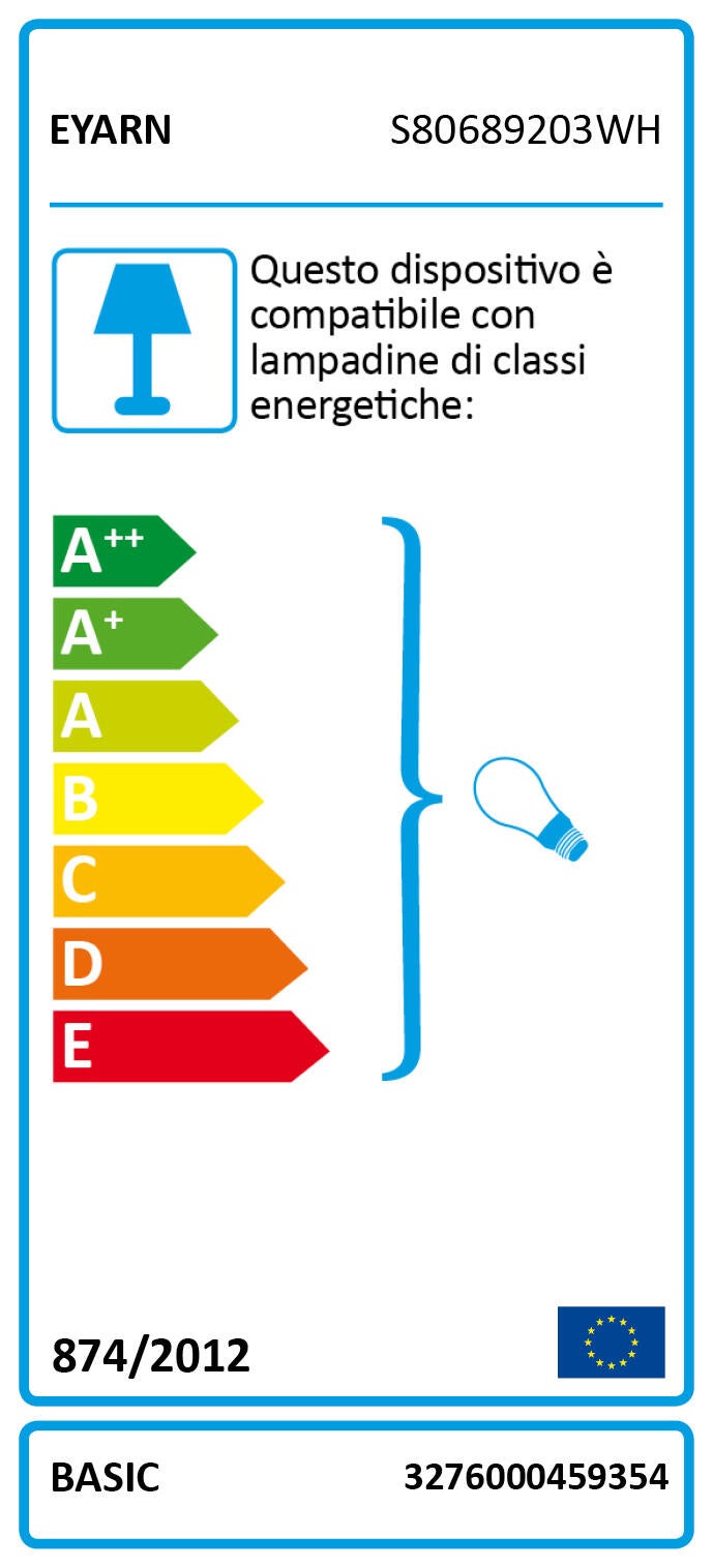 Faretto decorativo senza fonte luminosa BASIC NEW SPIRAL 3 BIANCO in ferro GU10 50W  3 luci - 5