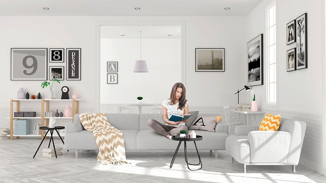 Tinta interior parede e tetos luxens branco mate 2,5L - 6