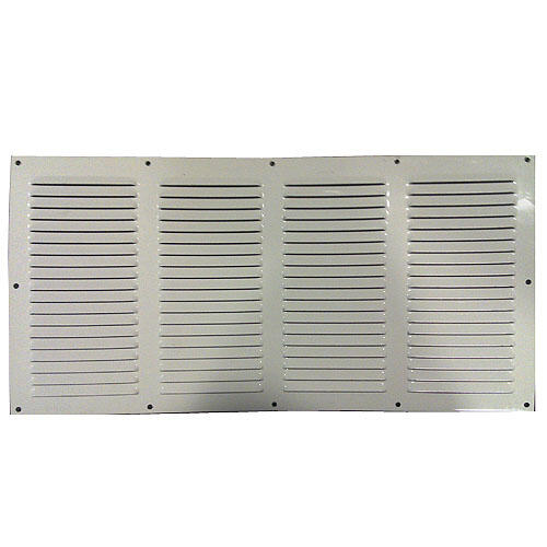 Rejilla de aluminio sin borde con mosquitera 20x40cm 0,8 blanco lacado