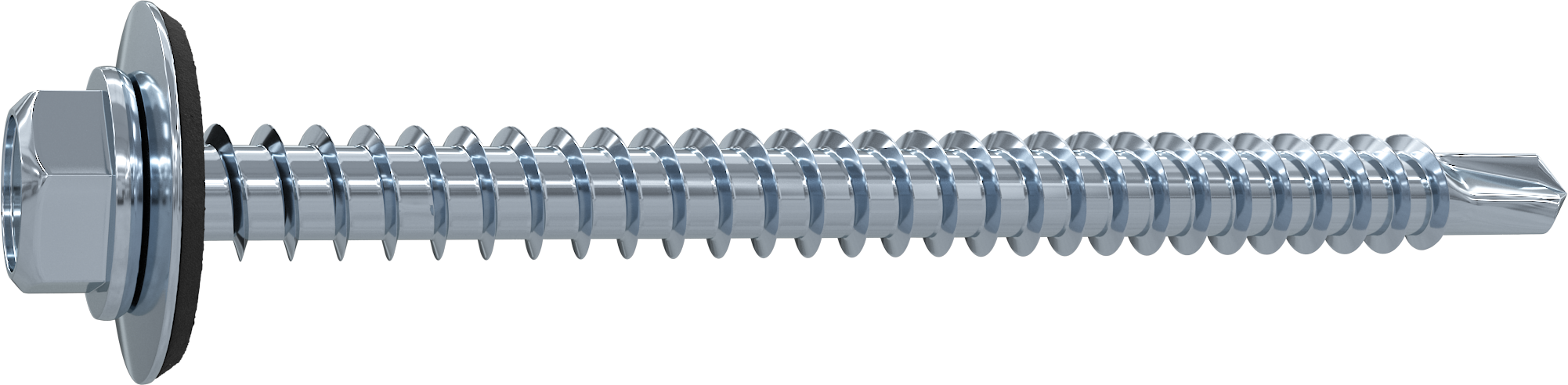50 Tornillo para techo STANDERS con cabeza hexagonal, ø 6.3 x L. 45 mm - 5