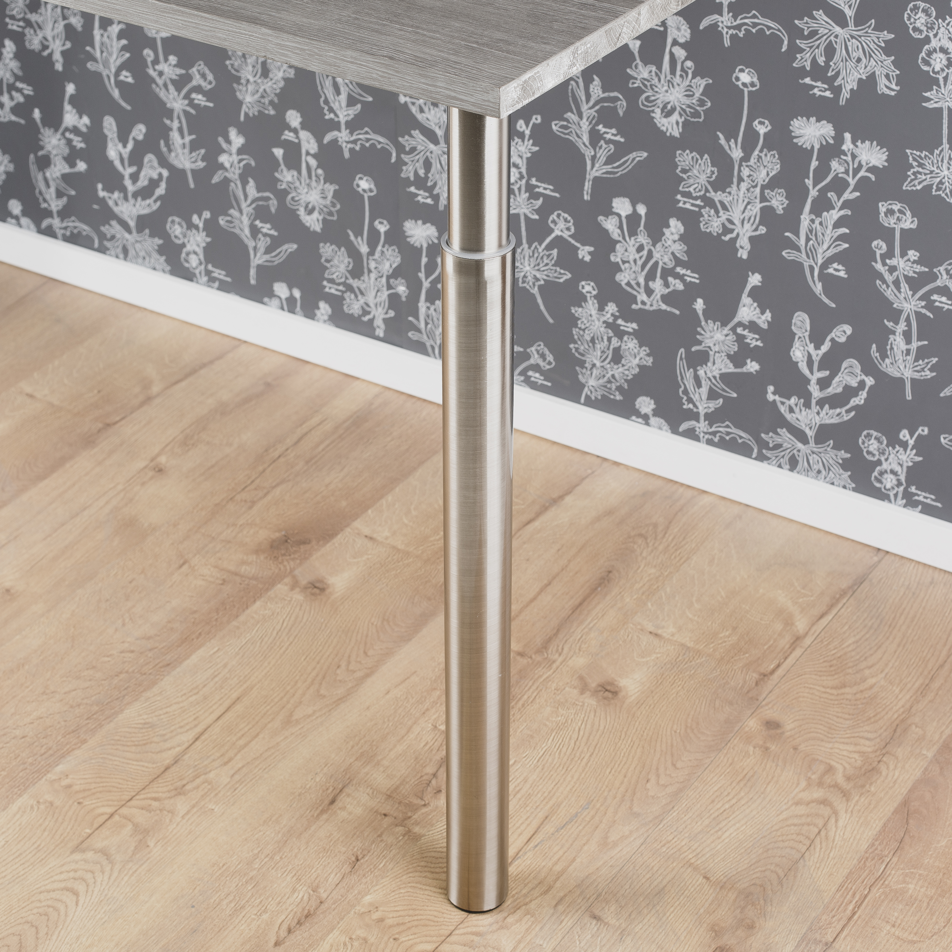 Pata para mesa de acero con altura regulable color gris altura 70-110 cm - 10