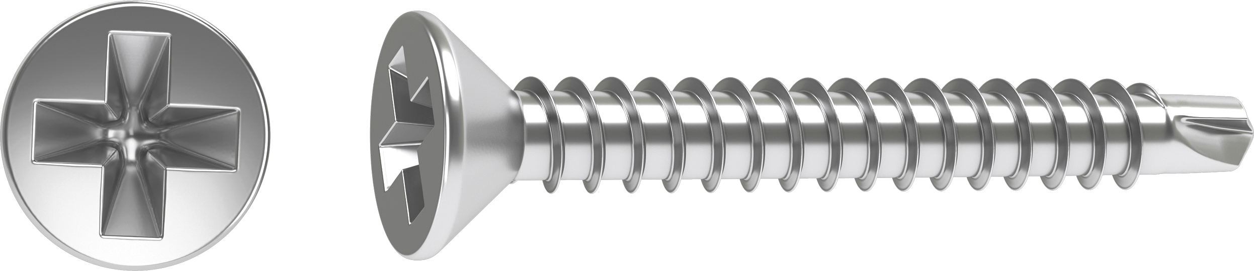 20 Tornillo para metal STANDERS phillips con cabeza avellanada, ø 4.2 x L. 32 mm - 2