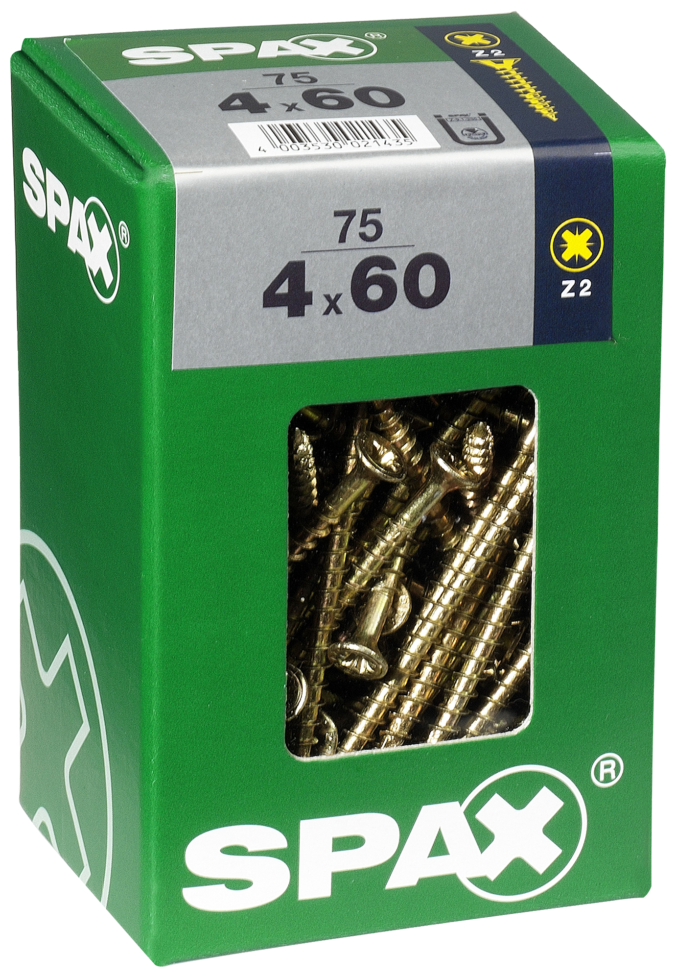 75 Tornillo para madera SPAX pozidriv con cabeza avellanada, ø 4 x L. 60 mm - 5