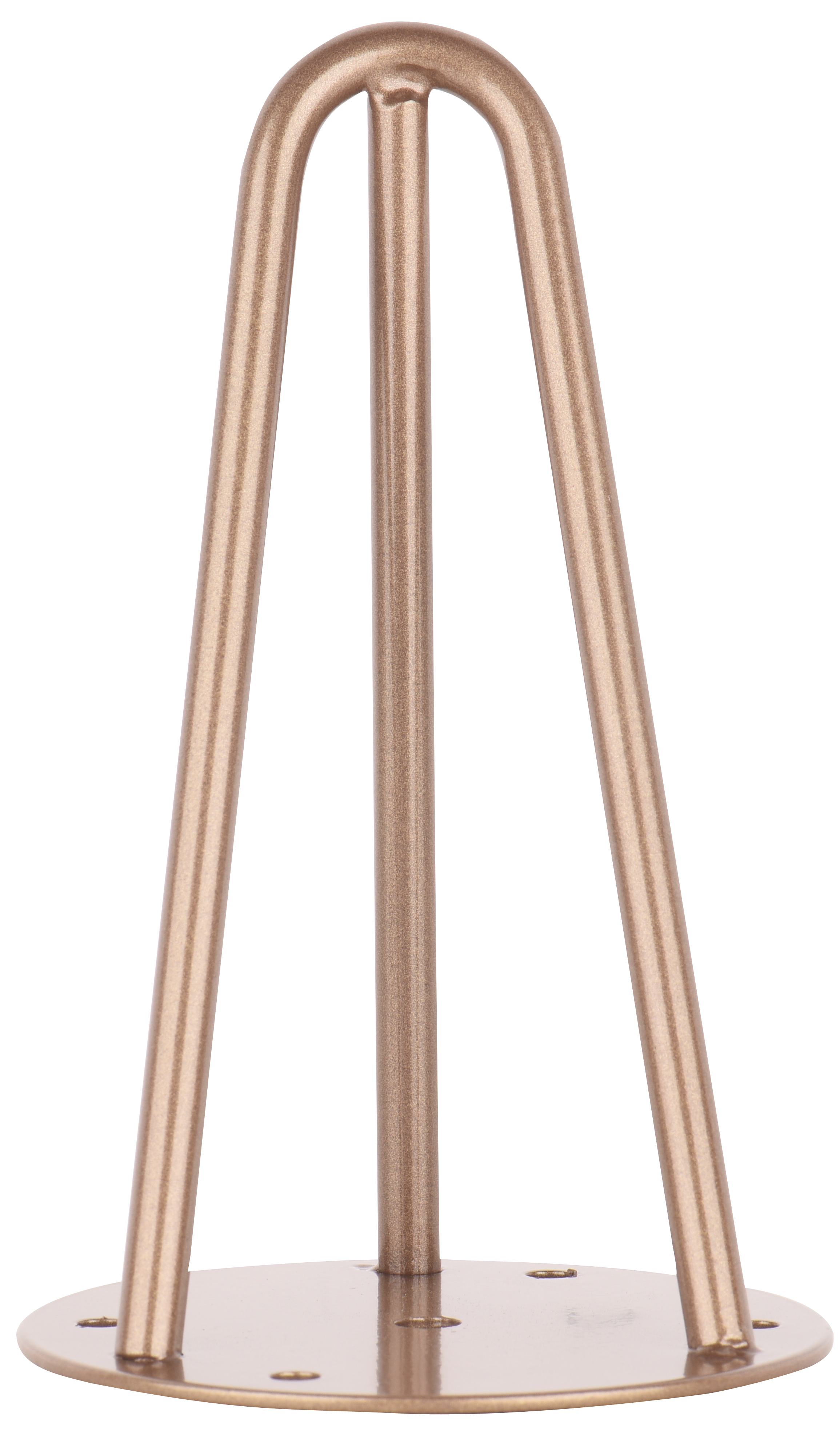 Pé Triângular Aço Altura 160mm Diâmetro 100mm Bronze - 2