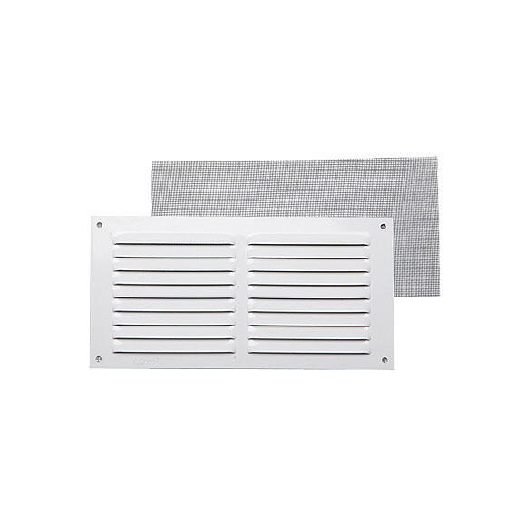 Rejilla de ventilación de aluminio barnizado de 30x15x0.8 mm