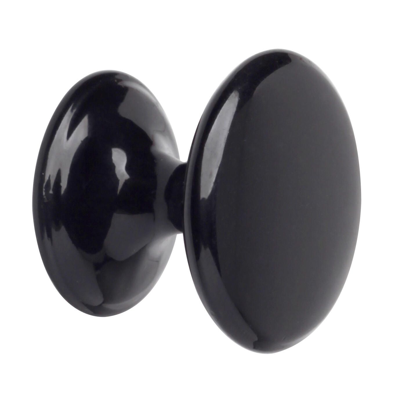 1 pomo de mueble rei 7-756.03 negro, d. 25