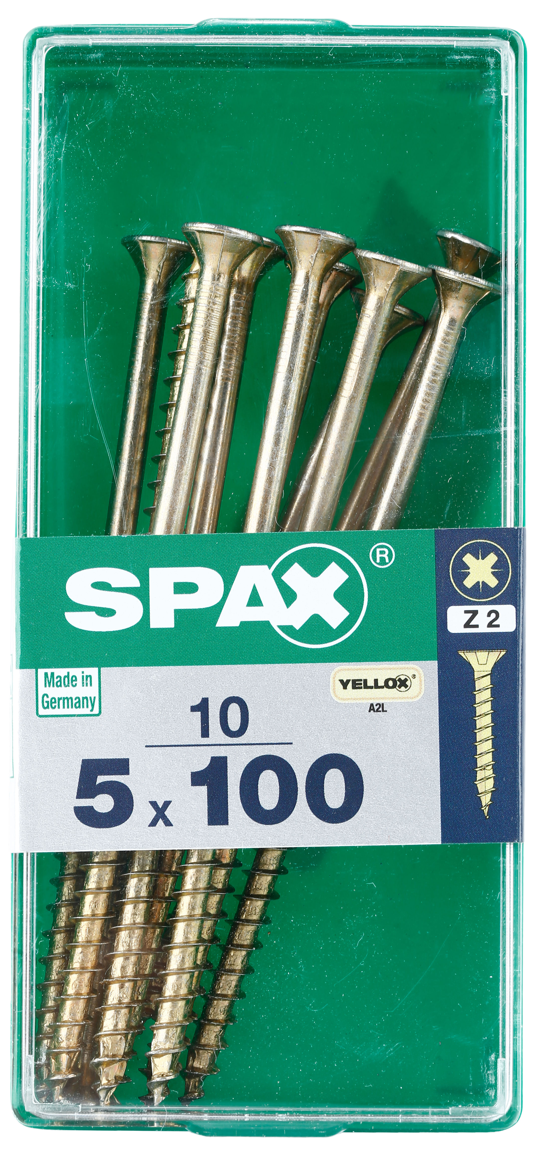 10 Tornillo para madera SPAX pozidriv con cabeza avellanada, ø 5 x L. 100 mm - 4