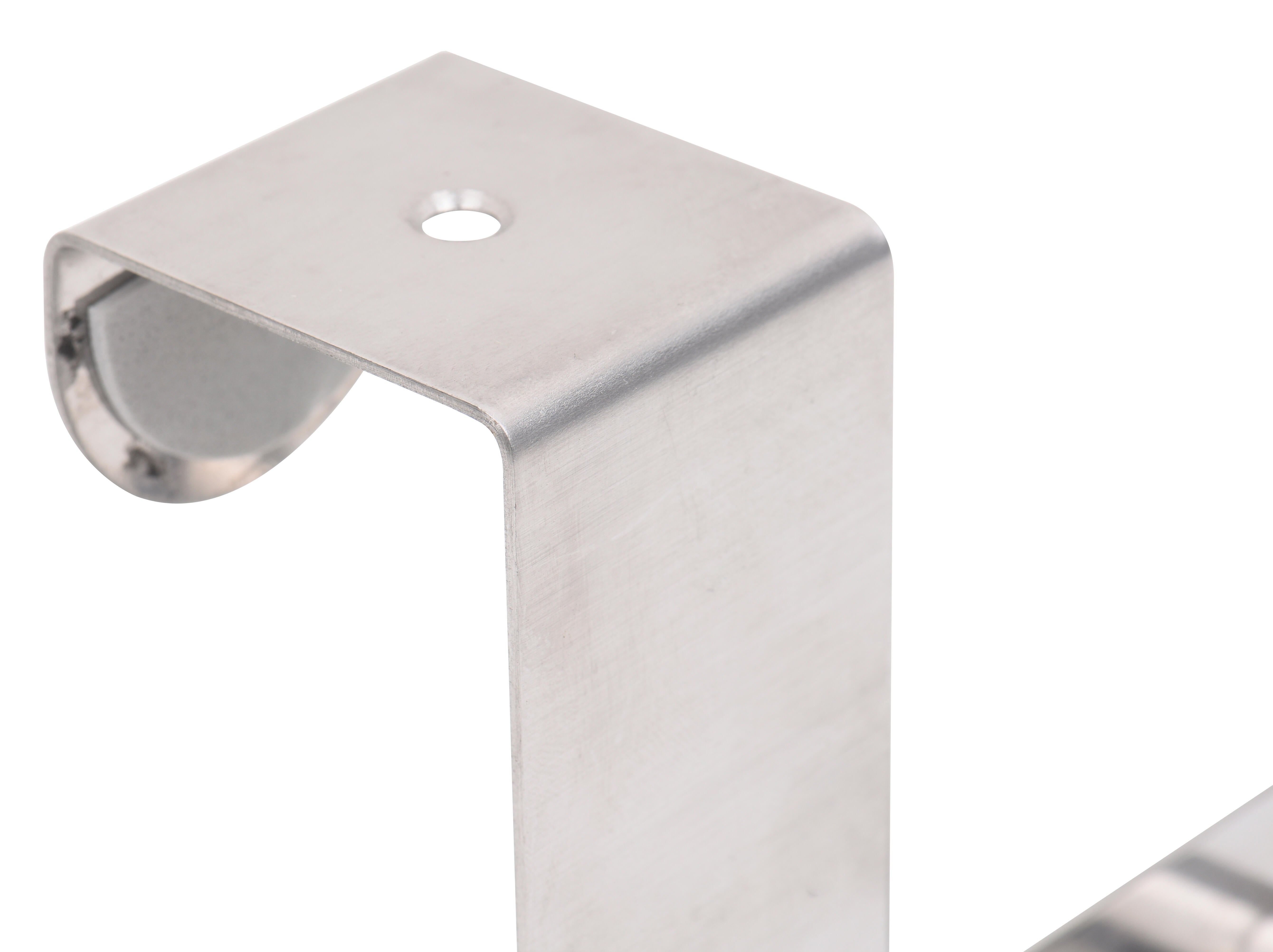 Appendino sopraporta INSPIRE TCTK06B-2S-LS in inox argento satinato - 4