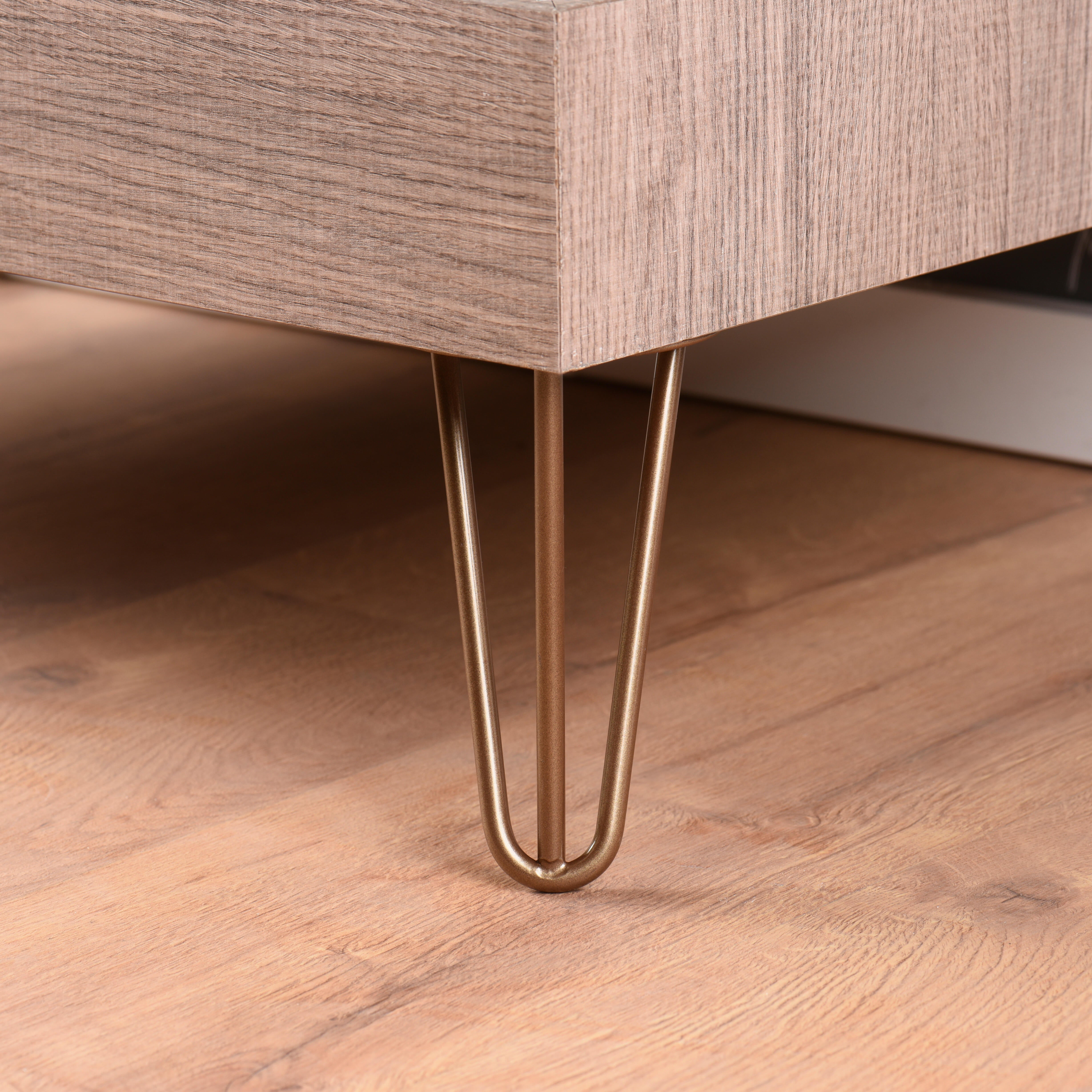 Pé Triângular Aço Altura 160mm Diâmetro 100mm Bronze - 3