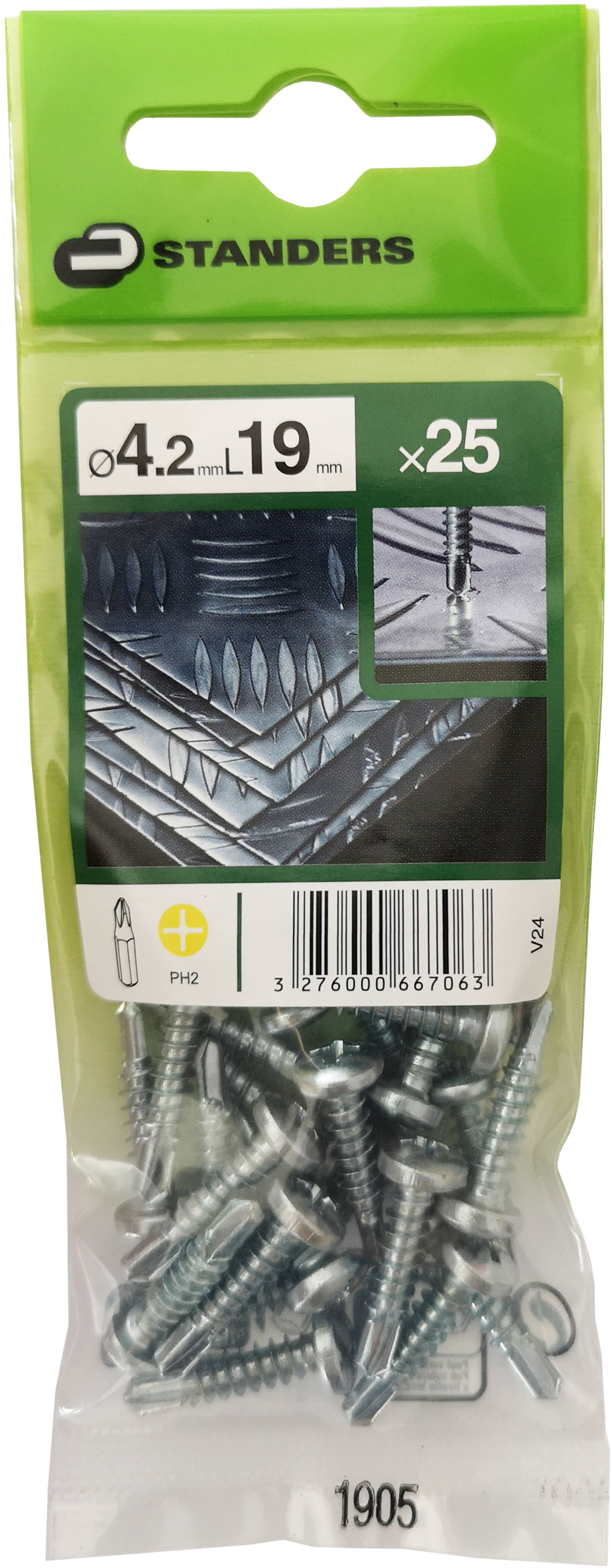 25 Tornillo para metal STANDERS phillips con cabeza abombada, ø 4.2 x L. 19 mm - 3