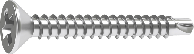 15 Tornillo para metal STANDERS phillips con cabeza avellanada, ø 4.2 x L. 45 mm