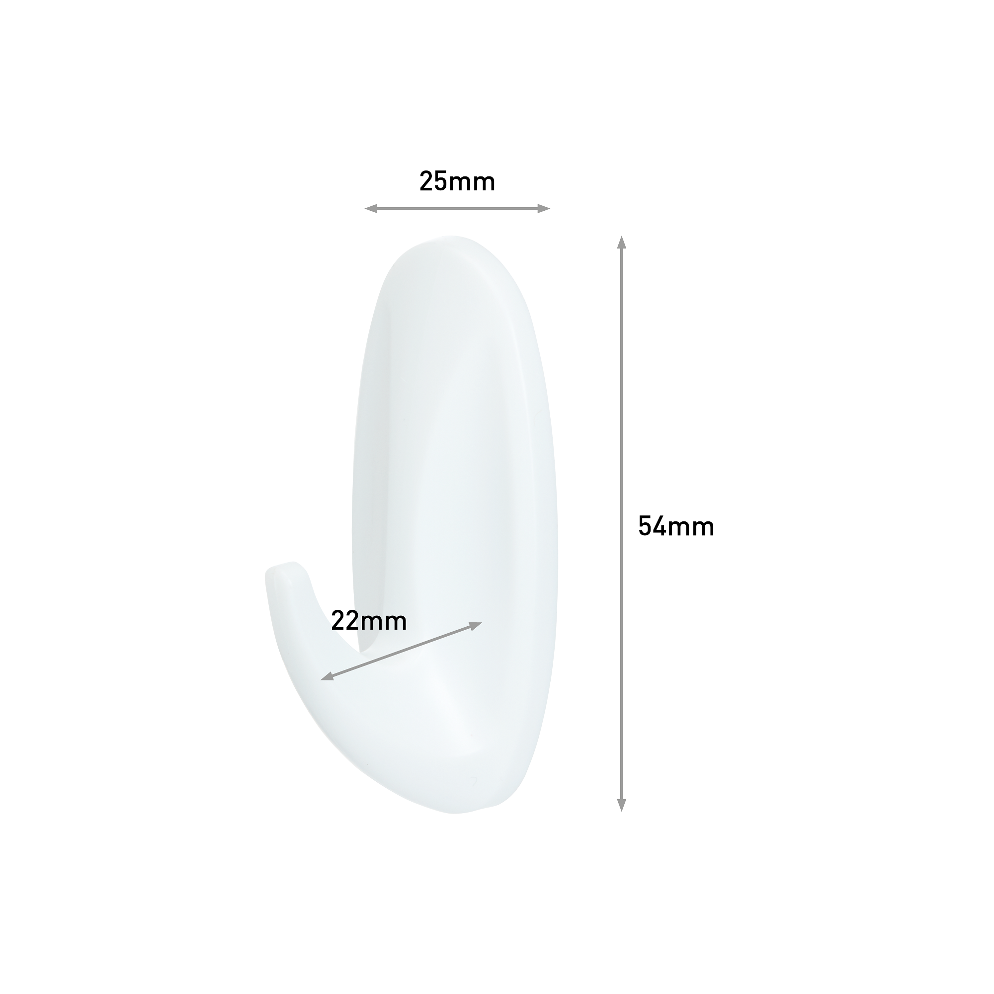 2 percha/colgador adhesivo  Decoración blanco en bruto - 4