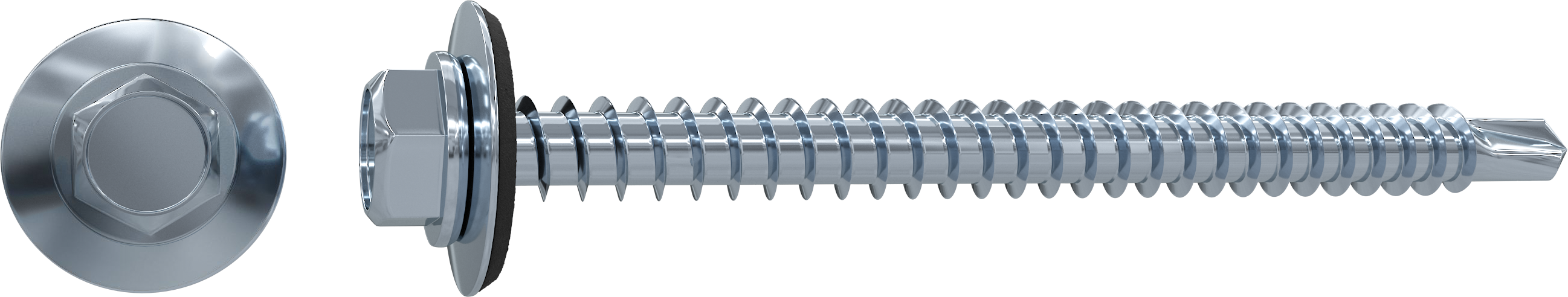 50 Tornillo para techo STANDERS con cabeza hexagonal, ø 6.3 x L. 45 mm - 4