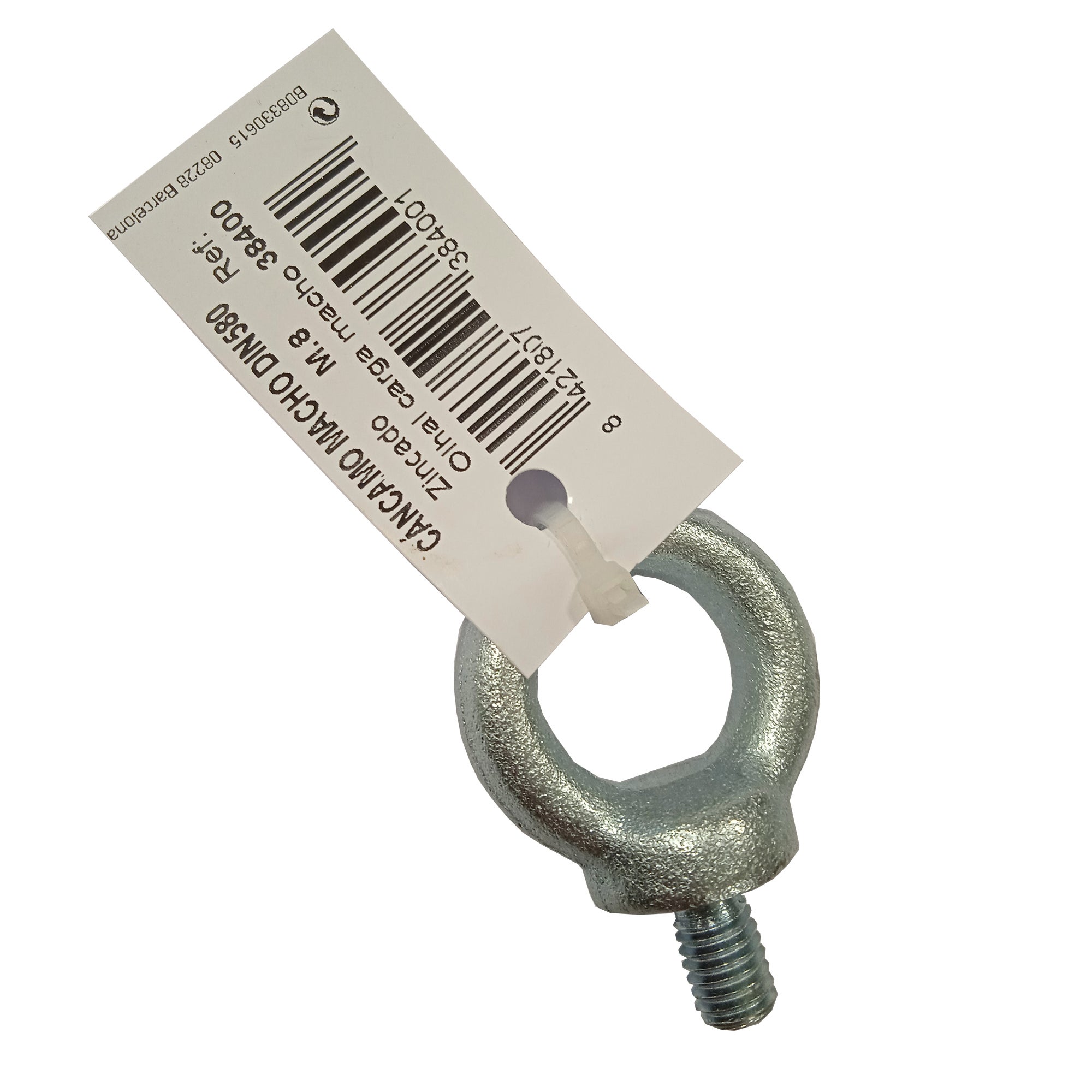 Cáncamo DIN 580 en acero cincado de 8 mm - 2