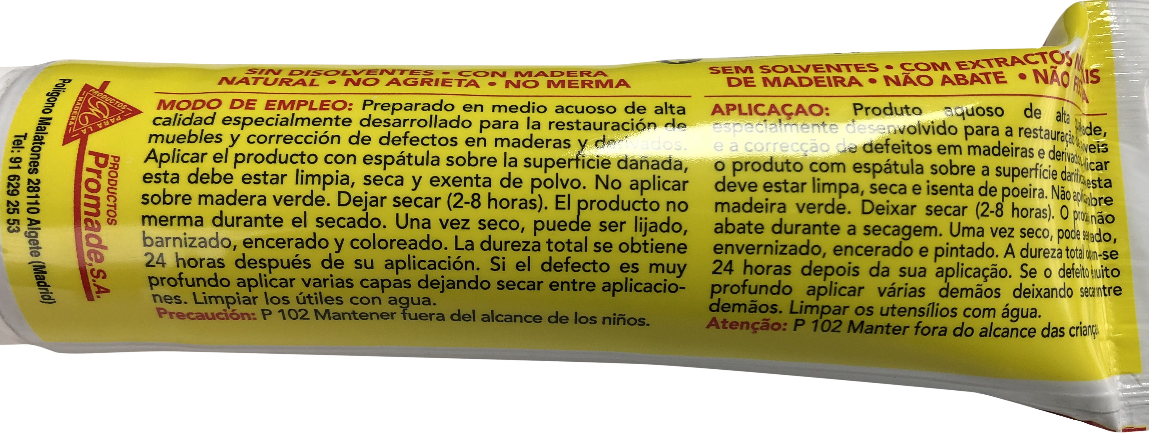 Pasta de madeira ECO AQUOSA 120GR NATURA - 4