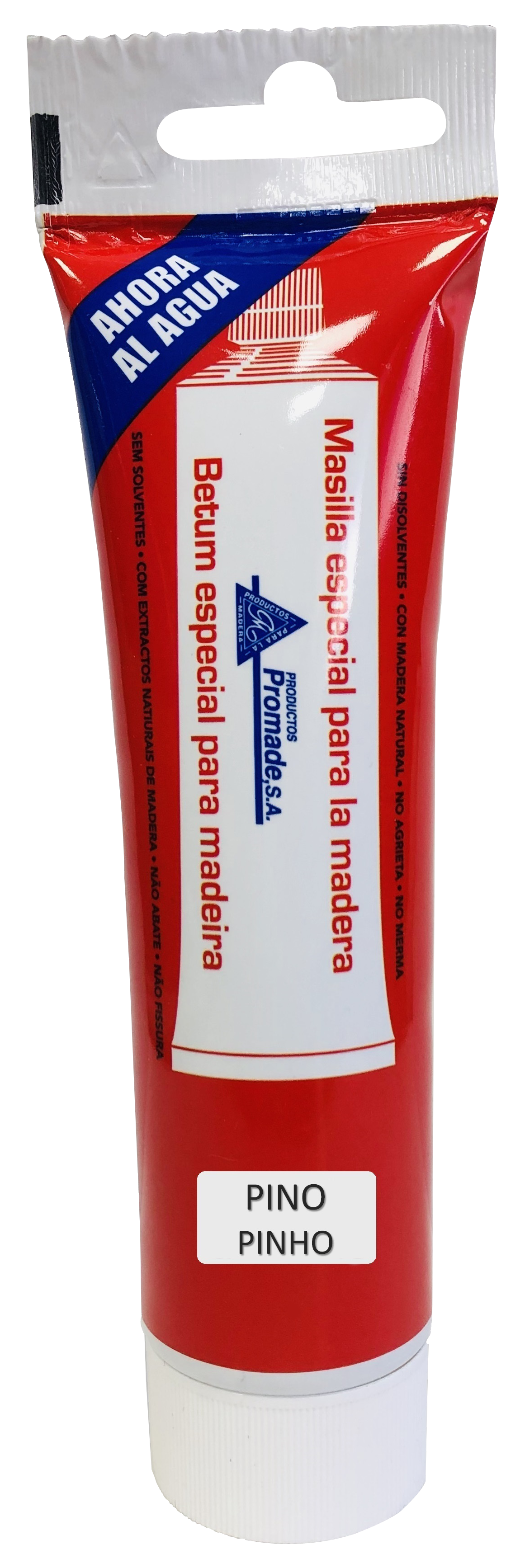 Masilla madera al agua promade 120 gr pino