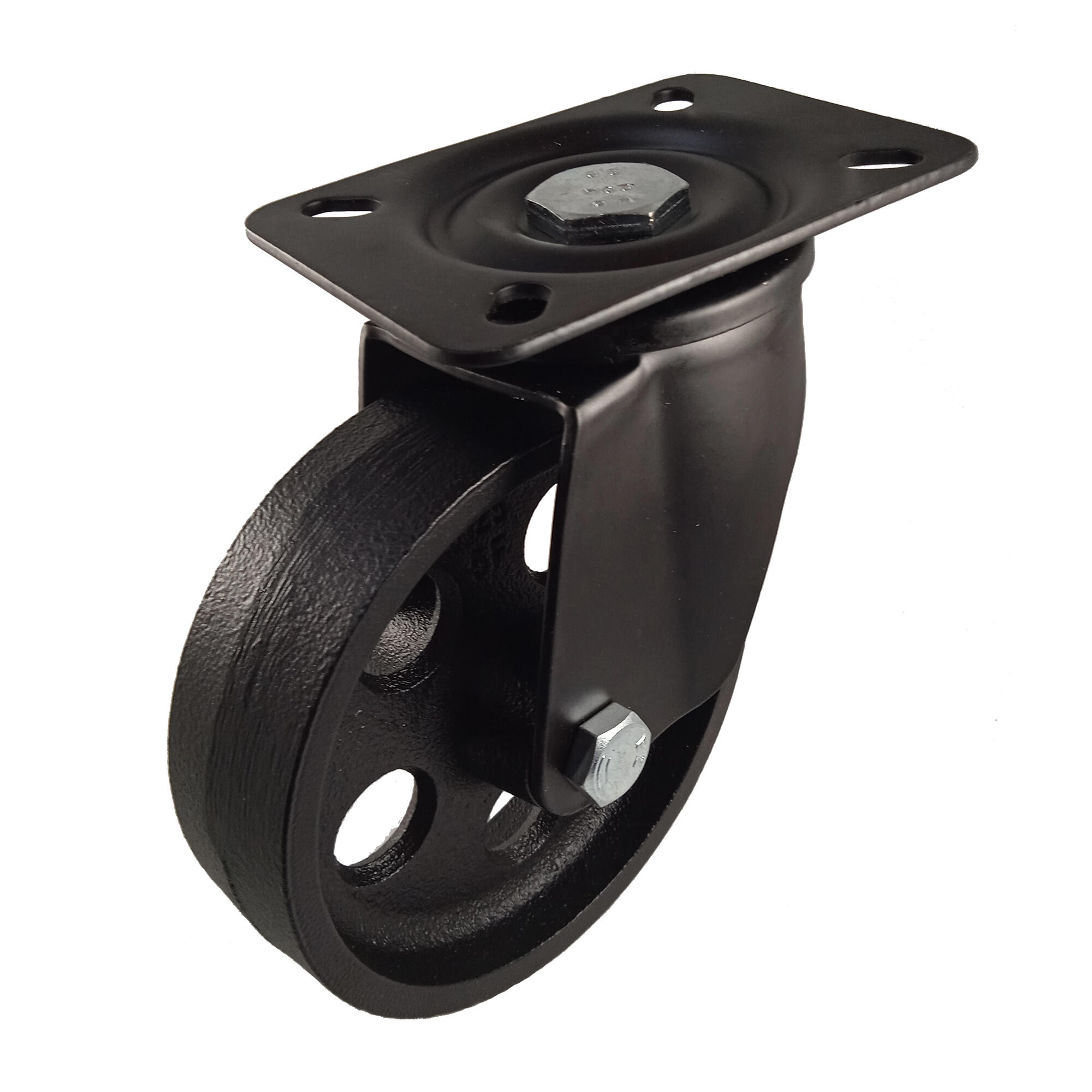 1 rueda giratoria sin freno con placa , ø 125 mm, peso max. 200 kg