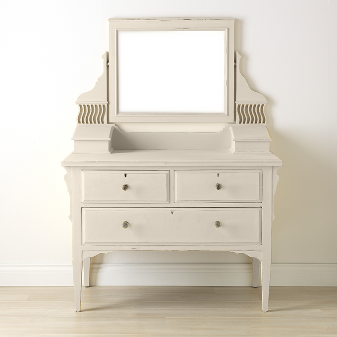 Ejemplo de mueble pintado con pintura a la tiza. 