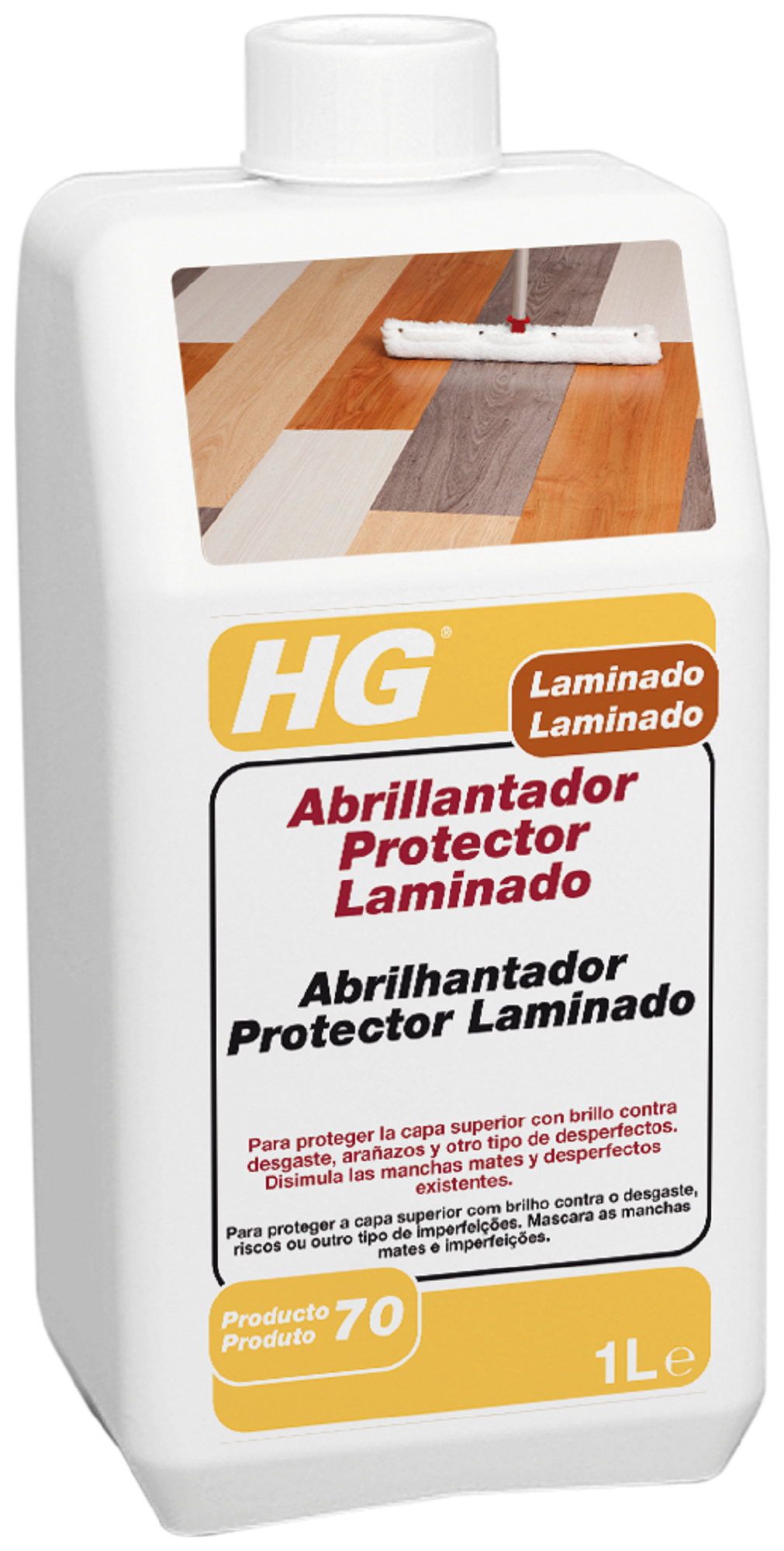 Protetor abrilhantador de parquet laminados 1 L HG - 2