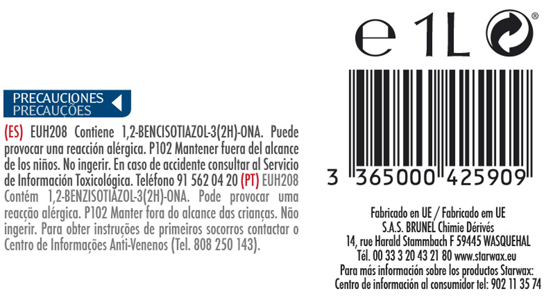 Abrilhantador para mármore STARWAX 1L - 3