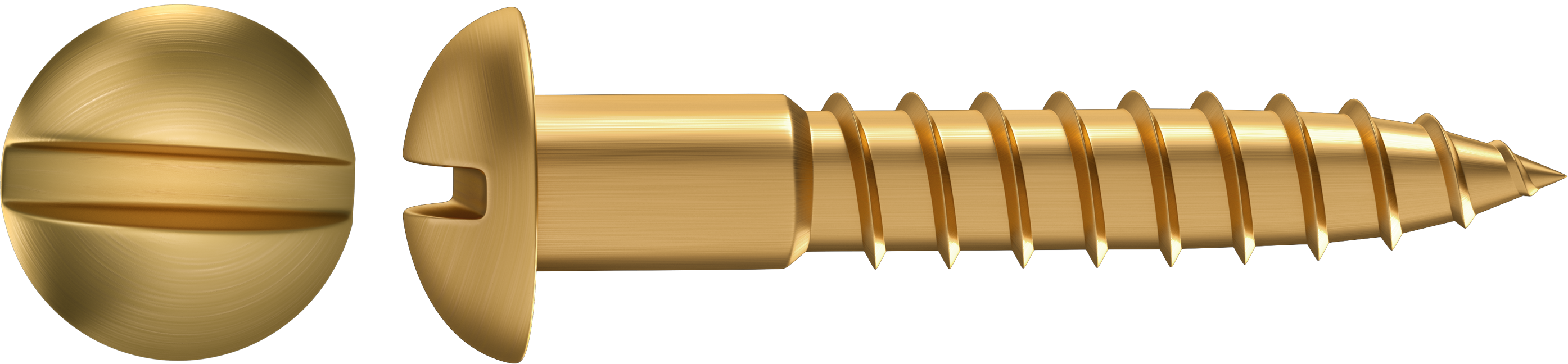 10 tornillo para madera standers ranura con cabeza redonda, ø 4 x l. 30 mm