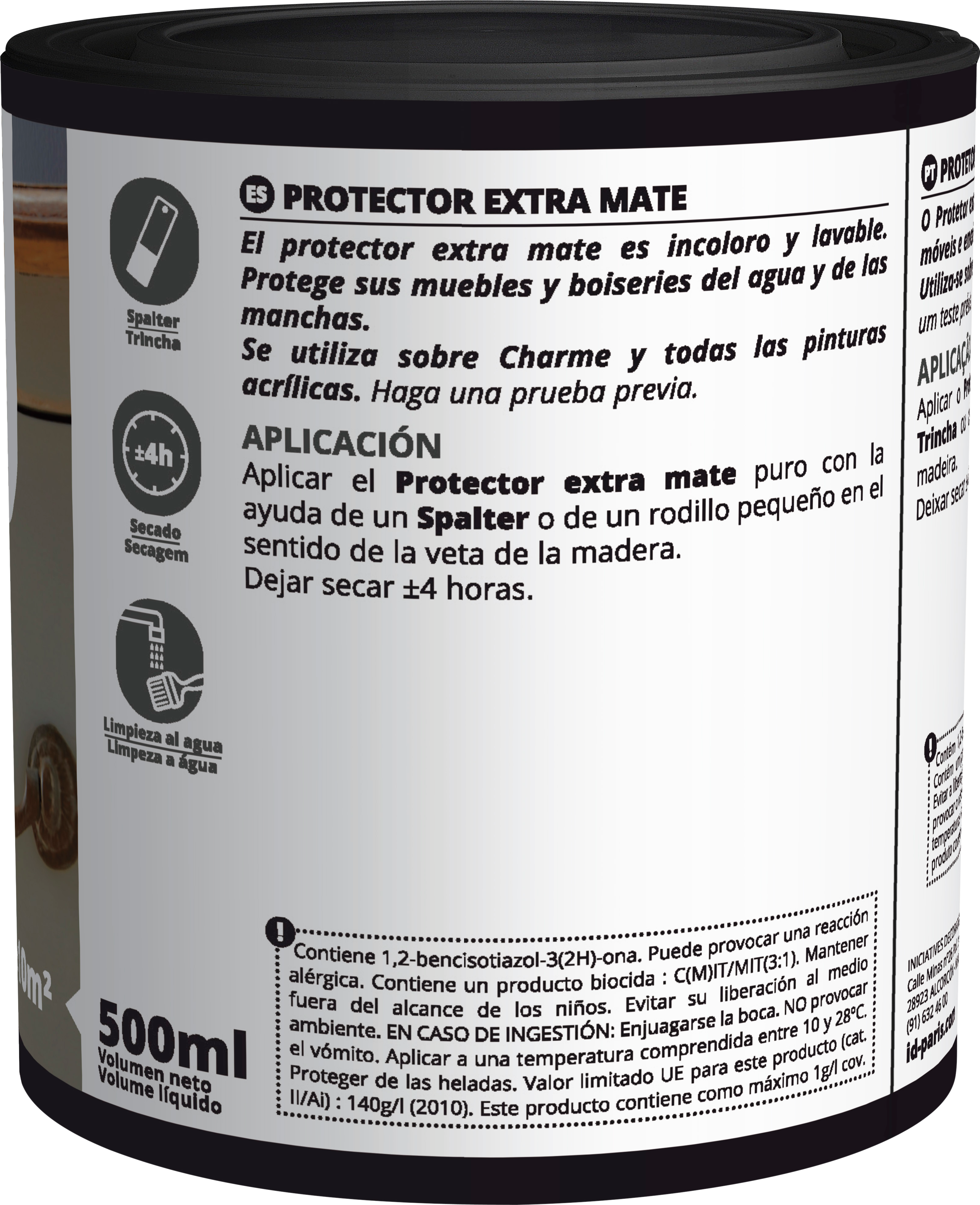 Pintura mueble y objeto ID 0.5 l incoloro / transparente multisoporte  - 3