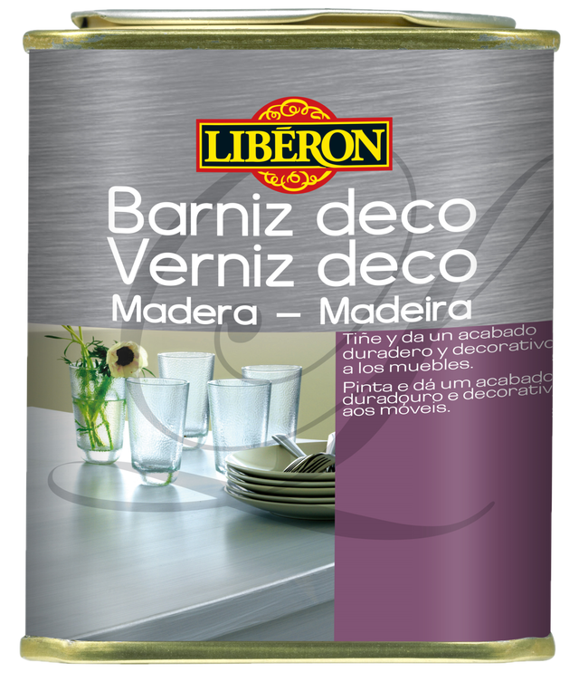 Barniz deco madera LIBÉRON en color oceano satinado veteado visible 250 ml