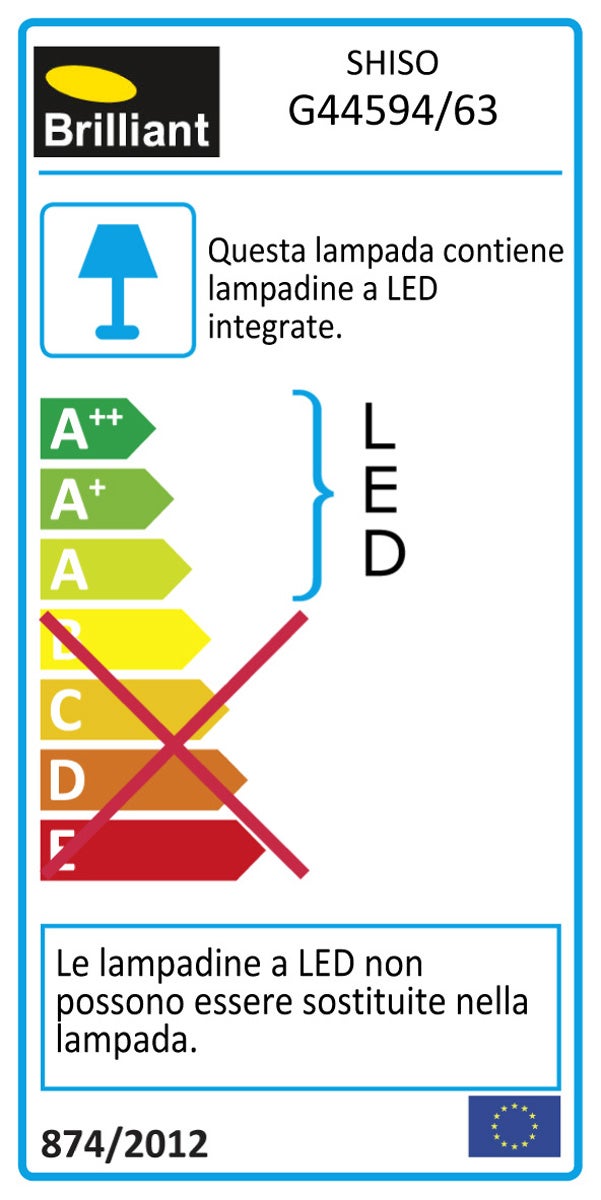 Applique LED esterna Shiso doppia luce nero IP44, luce bianco caldo 630 lumen, BRILLIANT - 4